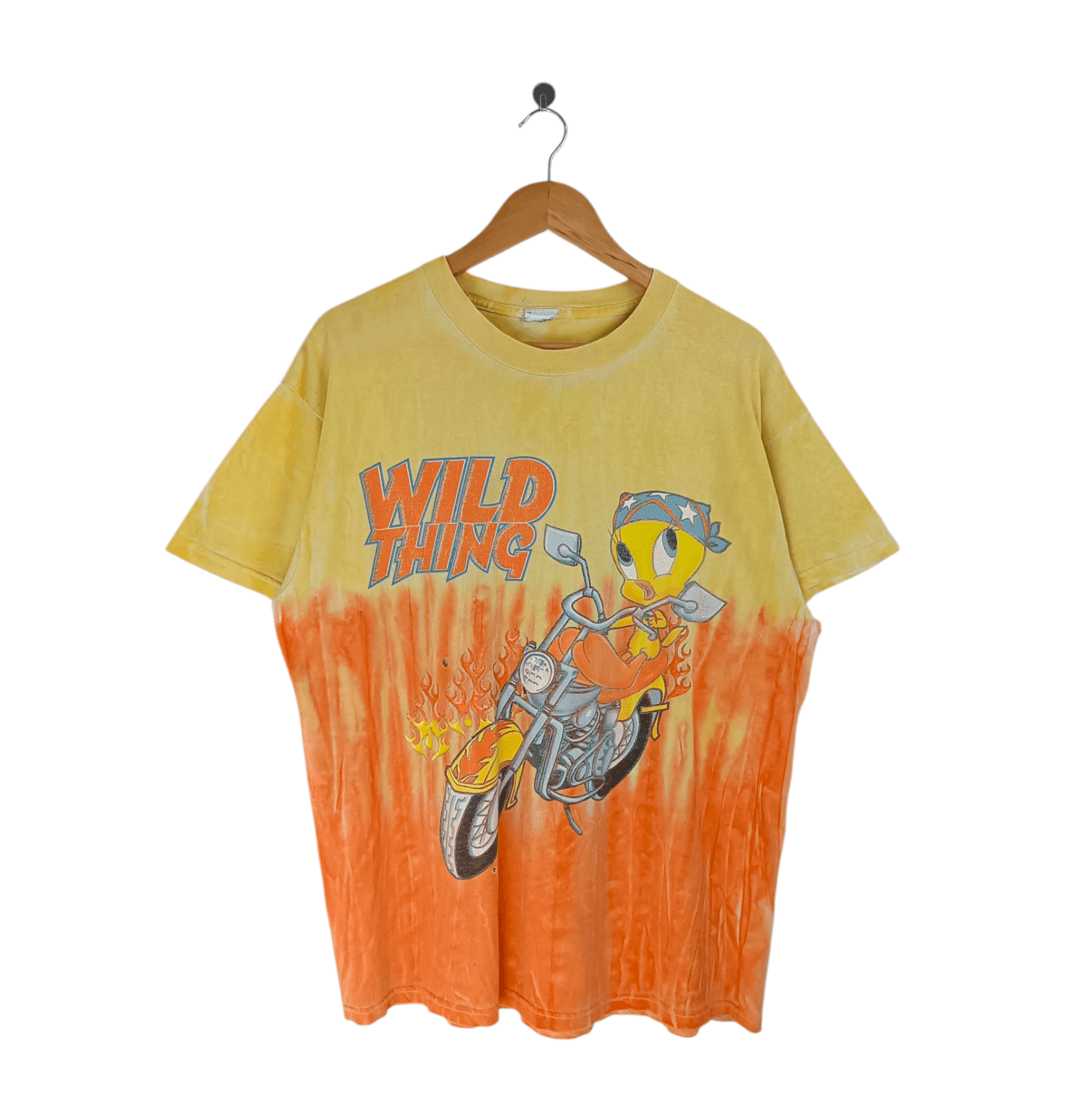 Disney VINTAGE 90'S TWEETY WILD THING HARLEY DAVIDSON AOP TEE RARE Size US L / EU 52-54 / 3 - 1 Thumbnail