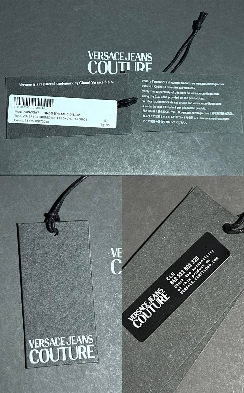 Versace × Versace Jeans Couture NEW! VERSACE jeans couture black dynamic sneakers Size US 4 / IT 34 - 17 Thumbnail