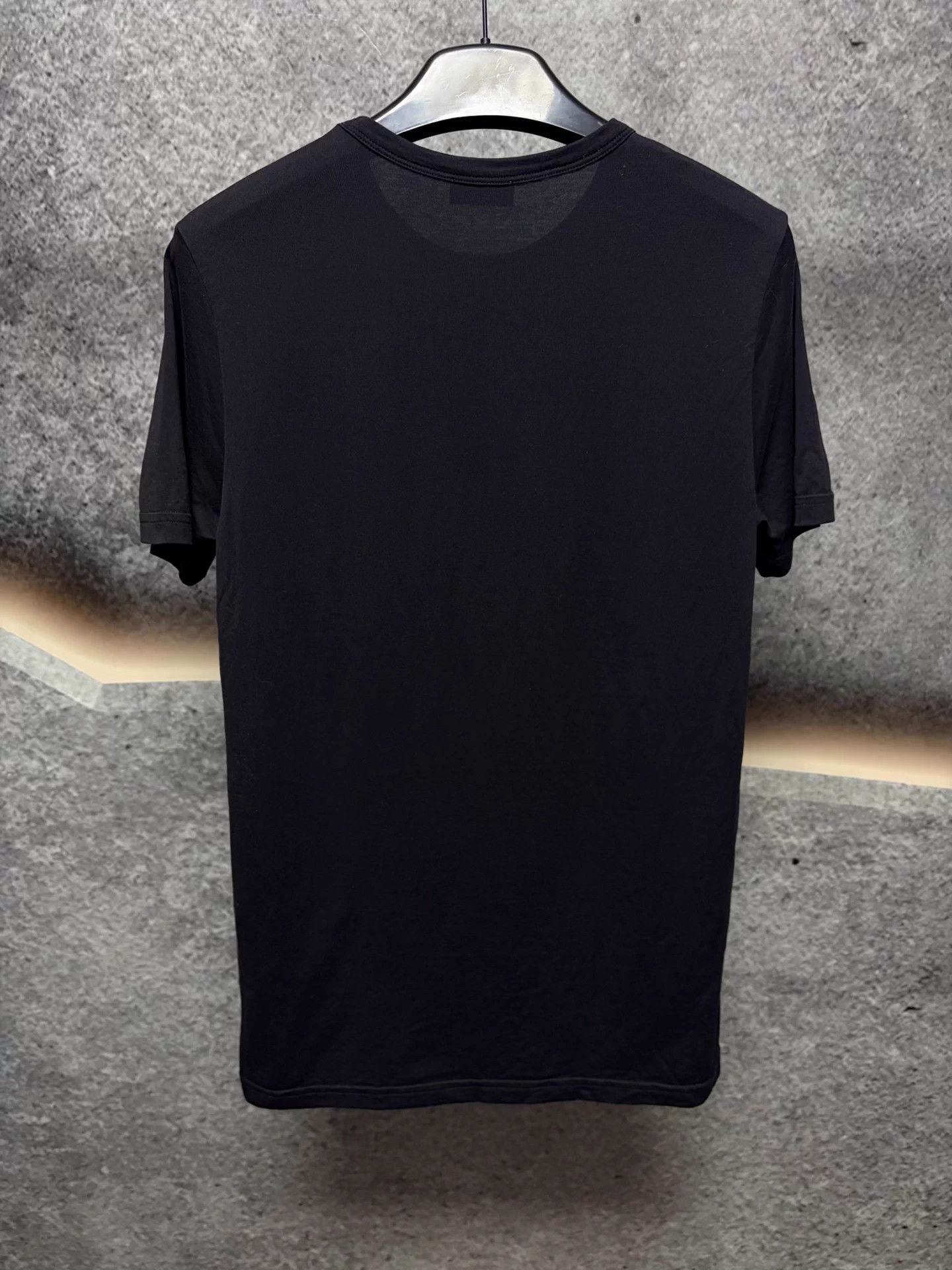 Dior Dior Black Short Sleeve T-shirt M Flocked Logo Size US M / EU 48-50 / 2 - 2 Thumbnail