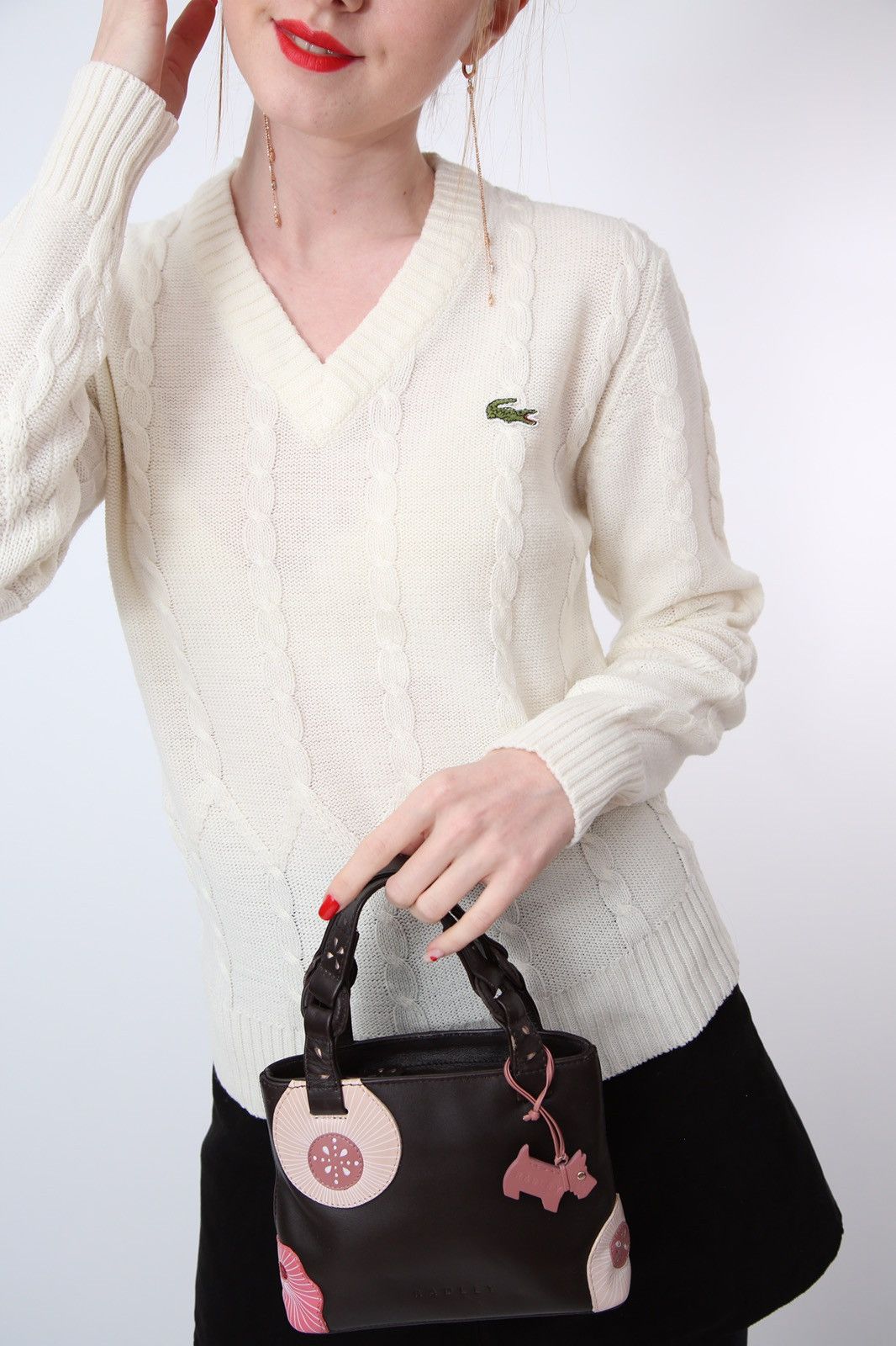 Lacoste × Vintage Vintage Lacoste Knit Sweater Y2K Logo Size S / US 4 / IT 40 - 5 Thumbnail