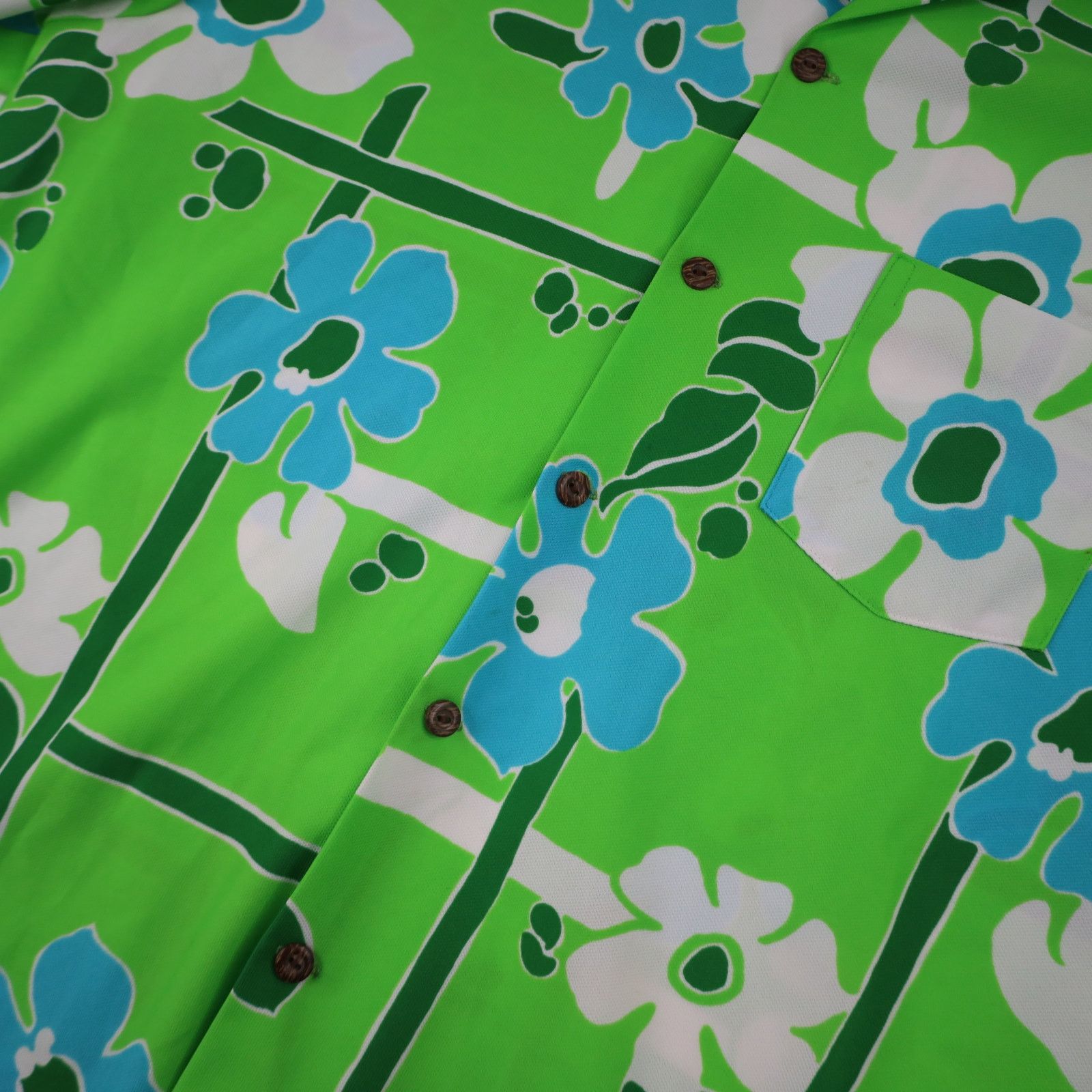 Vintage True Vintage 60s Floral Polyester Hawaiian Shirt Size US XL / EU 56 / 4 - 4 Thumbnail