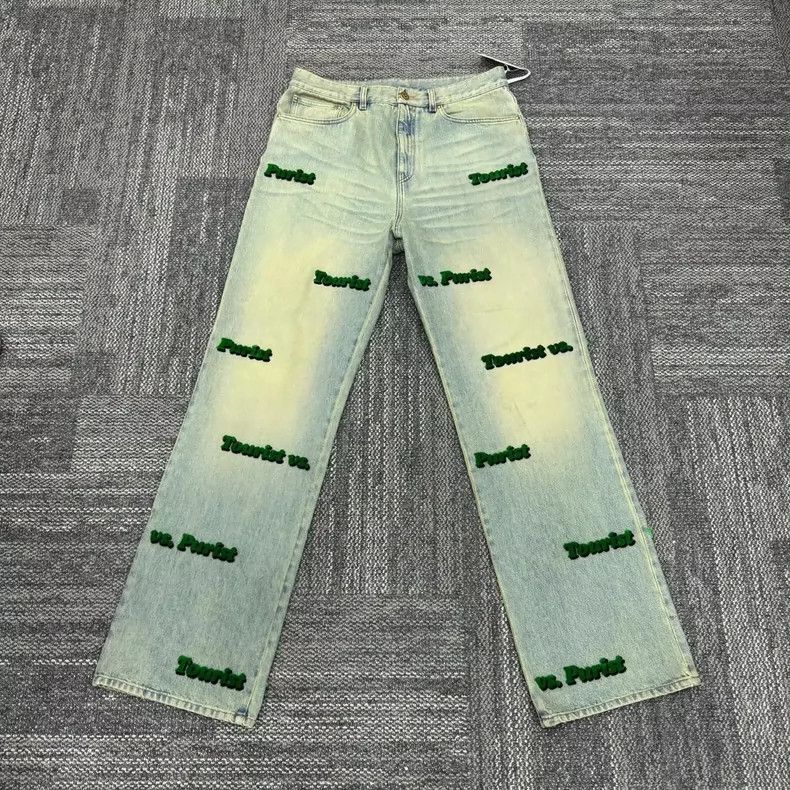 Louis Vuitton Louis Vuitton Flocked old jeans Size US 33 - 2 Thumbnail