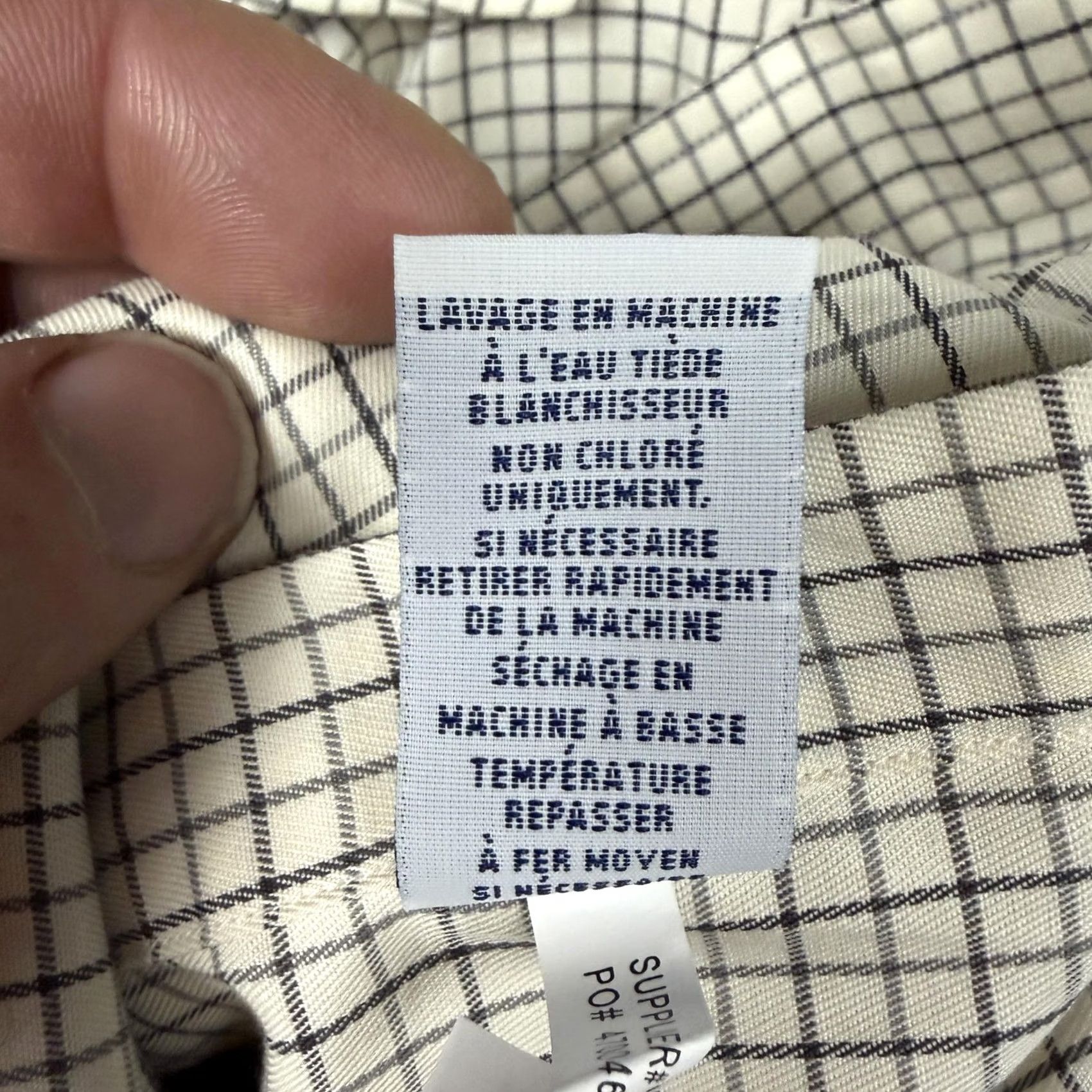 Polo Ralph Lauren Polo Ralph Lauren Button Up Shirt Mens XL Cream Check Slim Fit Office Casual Size US XL / EU 56 / 4 - 7 Thumbnail