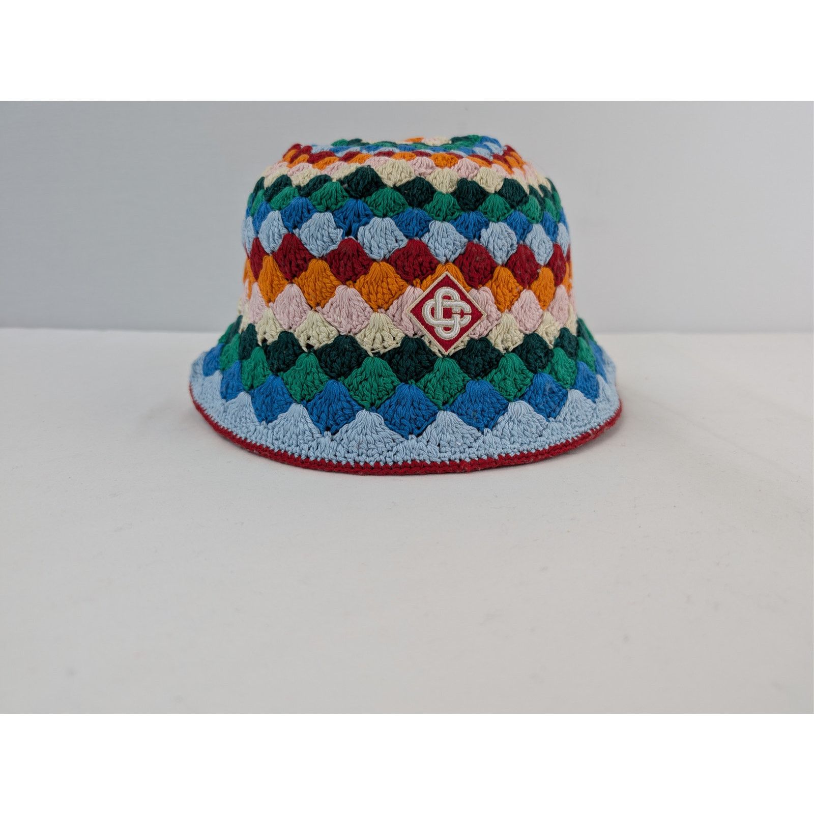Casablanca o1rshd1 Size: M-L / Shell Striped Crochet Cap / Hat in Multi Size ONE SIZE - 10 Thumbnail