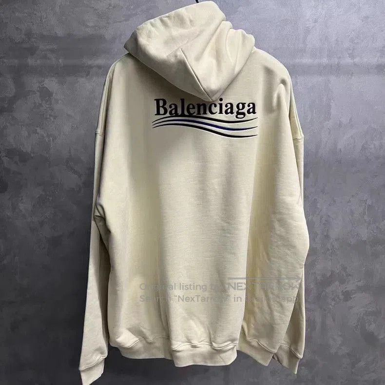 Balenciaga Balenciaga White Logo Print Sweatshirt. Size US XS / EU 42 / 0 - 2 Thumbnail
