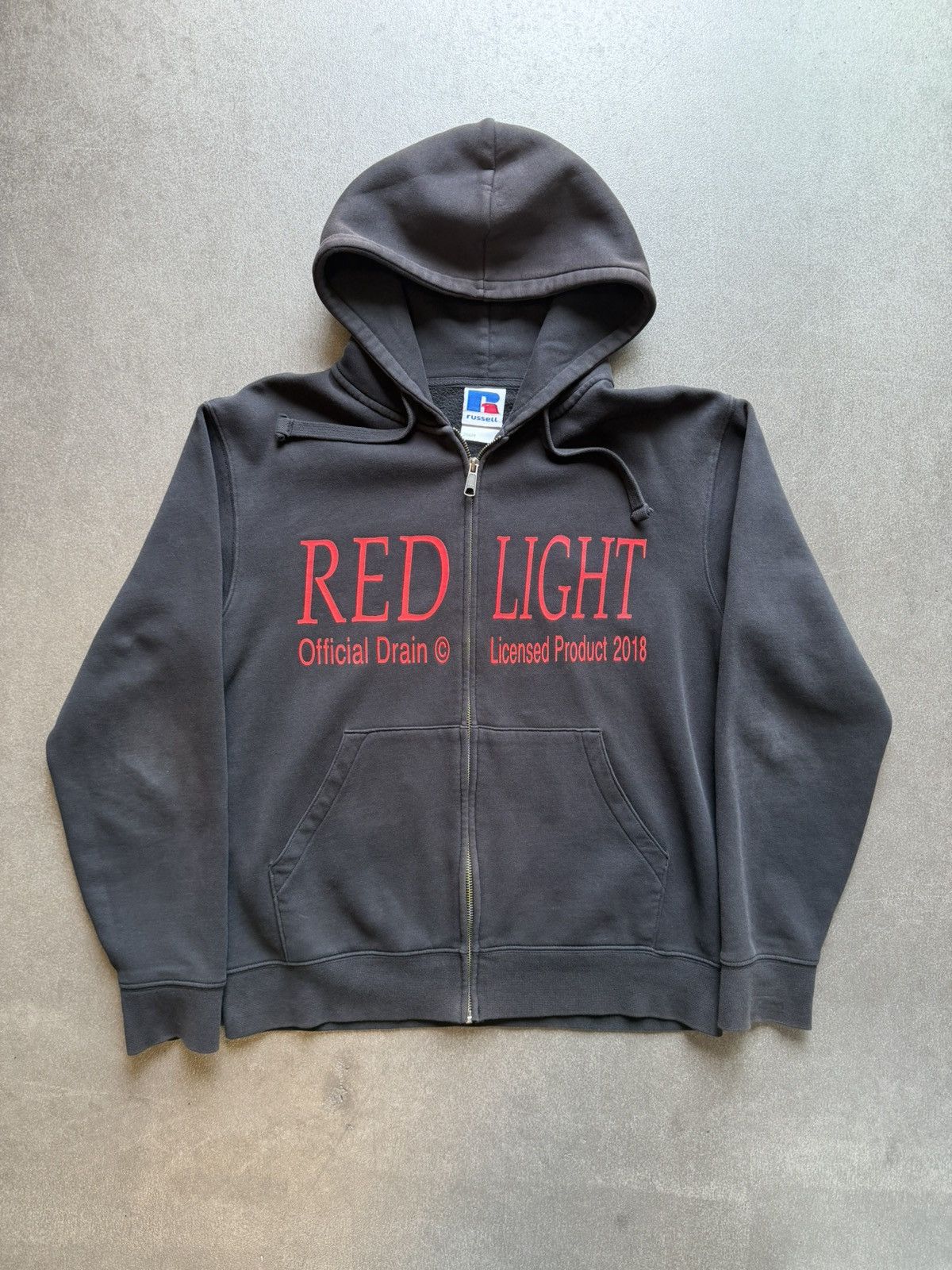 Drain Gang Bladee Drain Gang Red Light Zip-Up Hoodie Size M Size US M / EU 48-50 / 2 - 1 Thumbnail