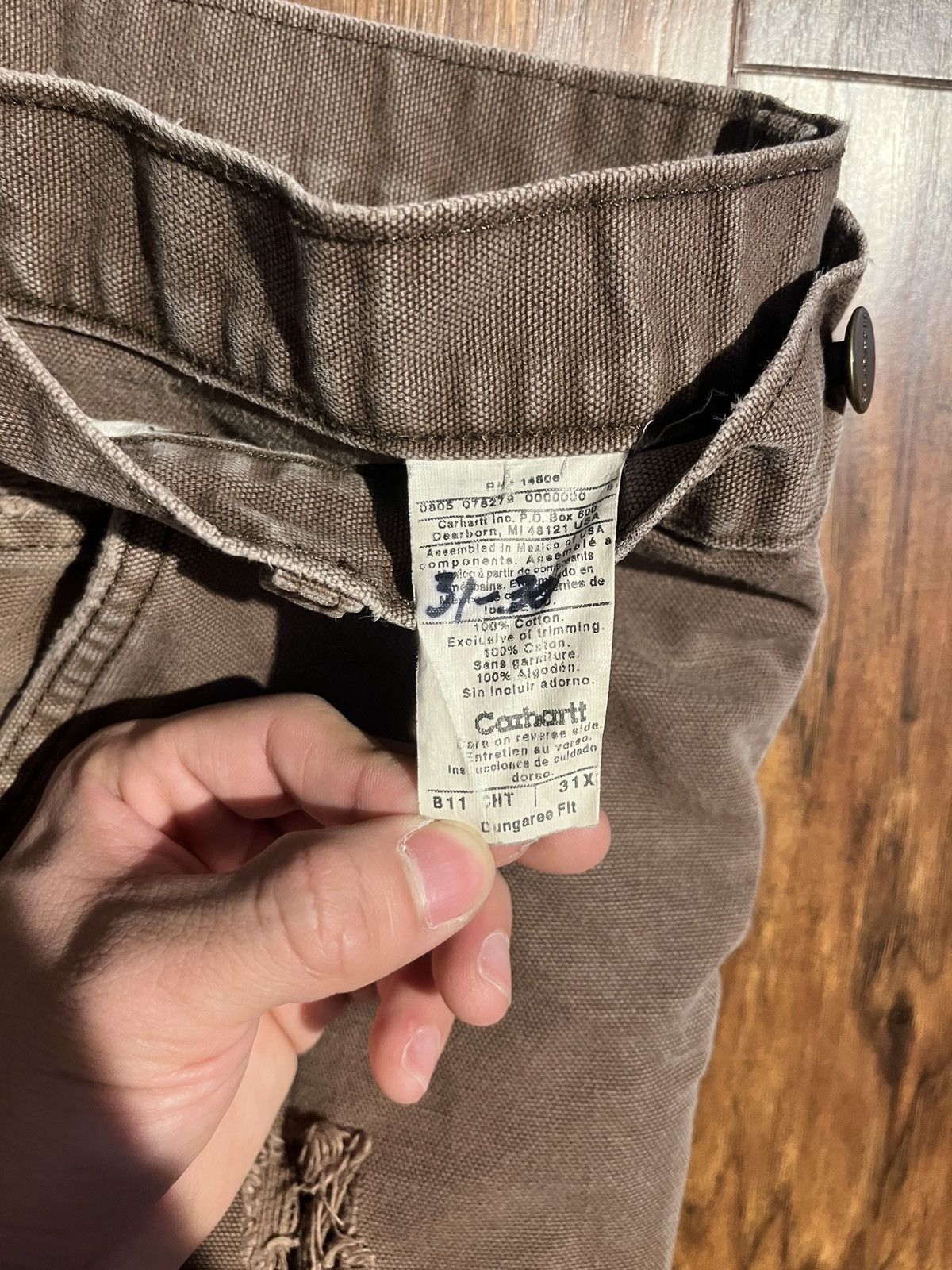 Carhartt Carhartt B11 Brown Duck Work Pants 👖🤎 – W31 Size US 31 - 3 Thumbnail