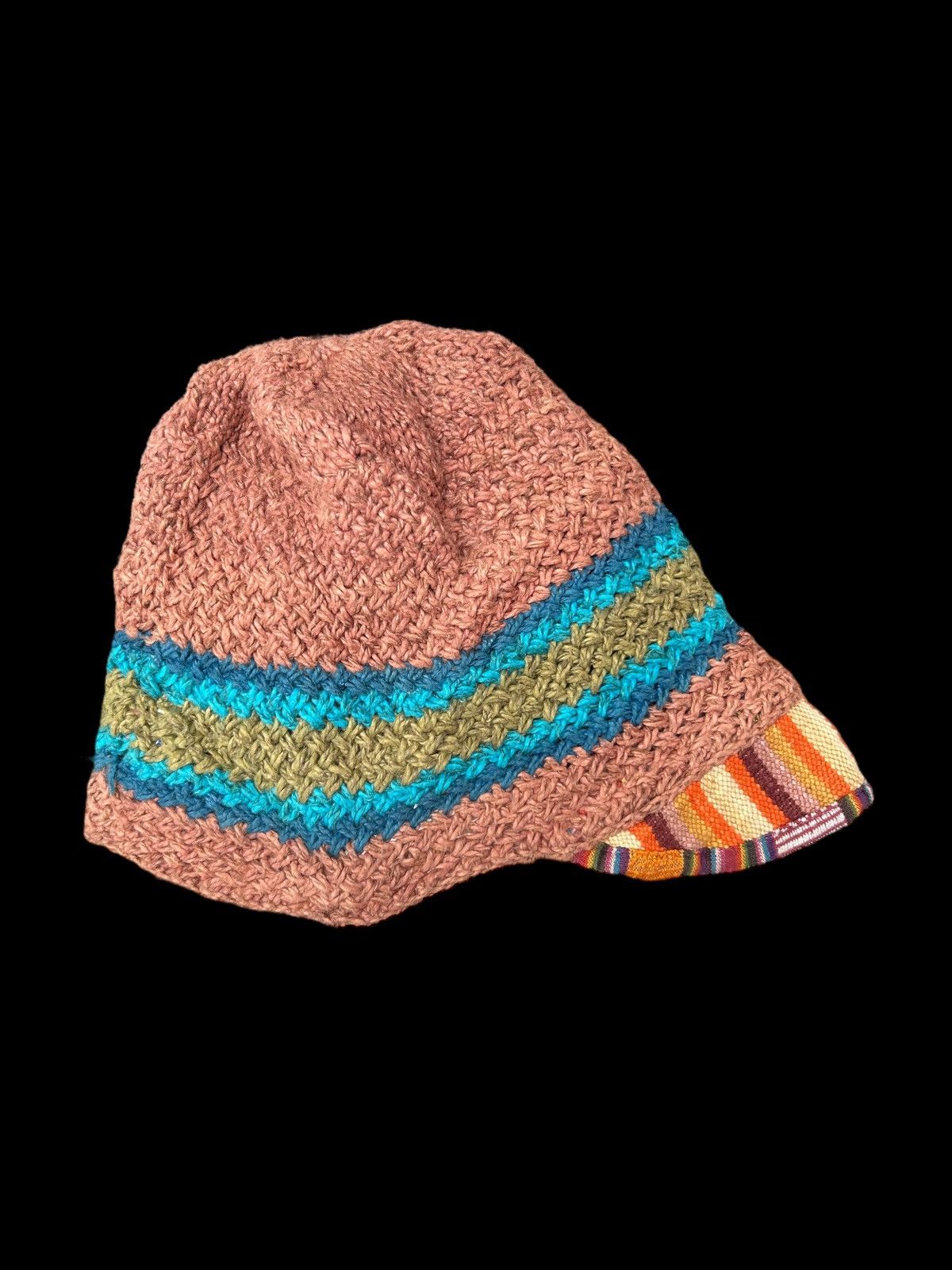 Japanese Brand × Kapital × Vintage Amina Japanese Style Crochet knitted Hats ☠️☠️🎌 Size ONE SIZE - 1 Thumbnail