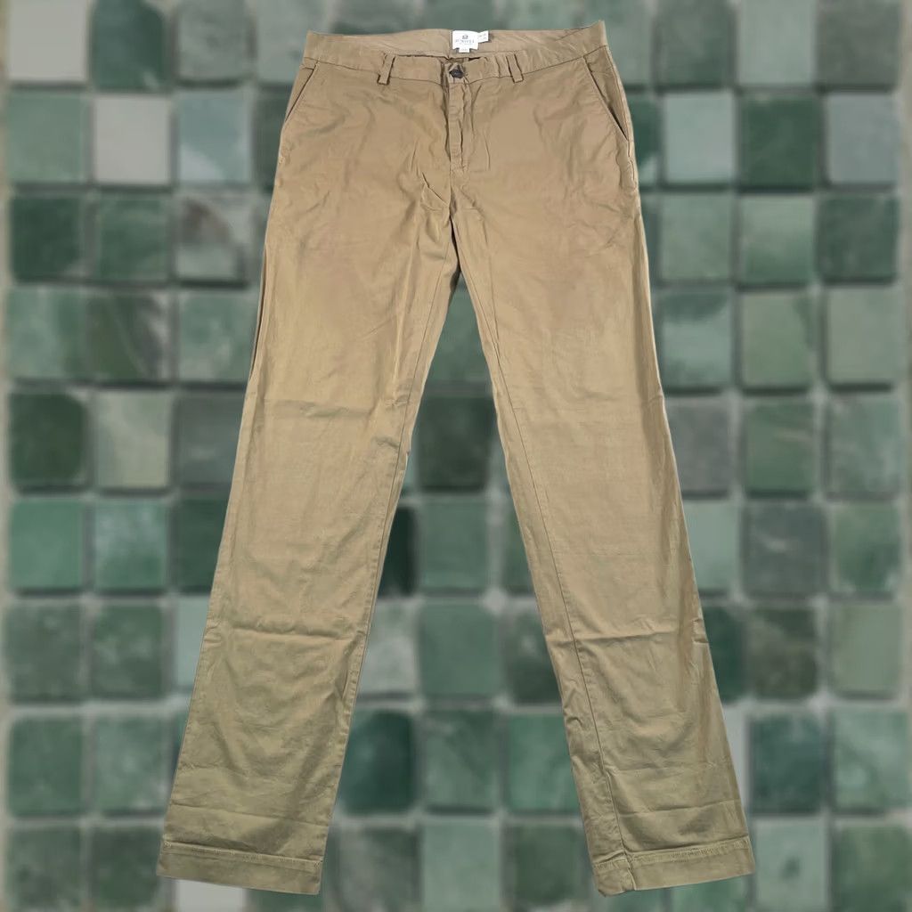 Sunspel Sunspel Chino Pants Men 34x34 Beige Flat Front Straight Leg Designer NWOT 245 Size US 34 / EU 50 - 1 Thumbnail