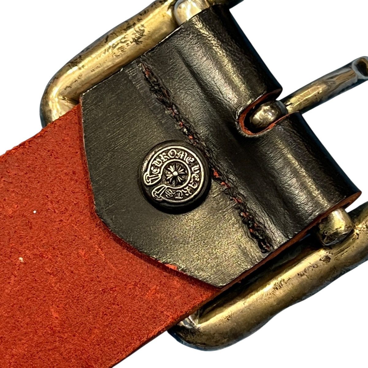 Chrome Hearts Chrome Hearts SCRLREC Leather Belt – Rectangle Scroll Buckle Size 34 - 6 Thumbnail