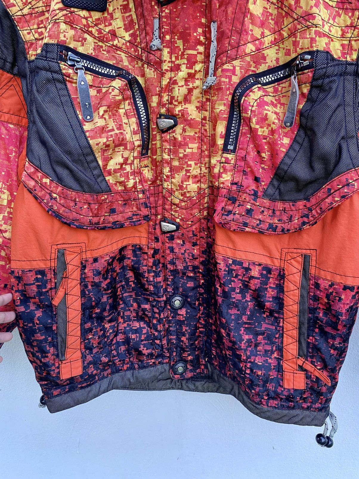 Salomon × Vintage Vintage Salomon Bomber Fire Jacket Size US L / EU 52-54 / 3 - 8 Thumbnail