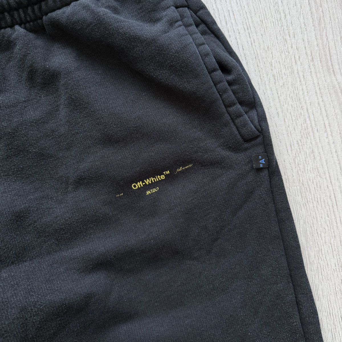 Off-White Off-White Black Acrylic Arrows Logo Sweatpants Size US 34 / EU 50 - 4 Thumbnail