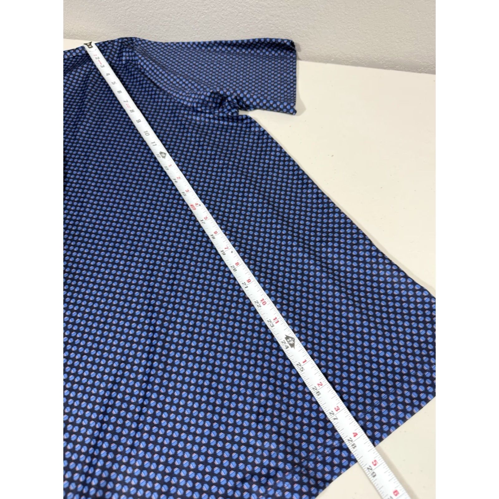 Roundtree & Yorke Roundtree & Yorke Performance Men’s Blue Golf Shirt All Over Print Polo L Size US L / EU 52-54 / 3 - 2 Thumbnail