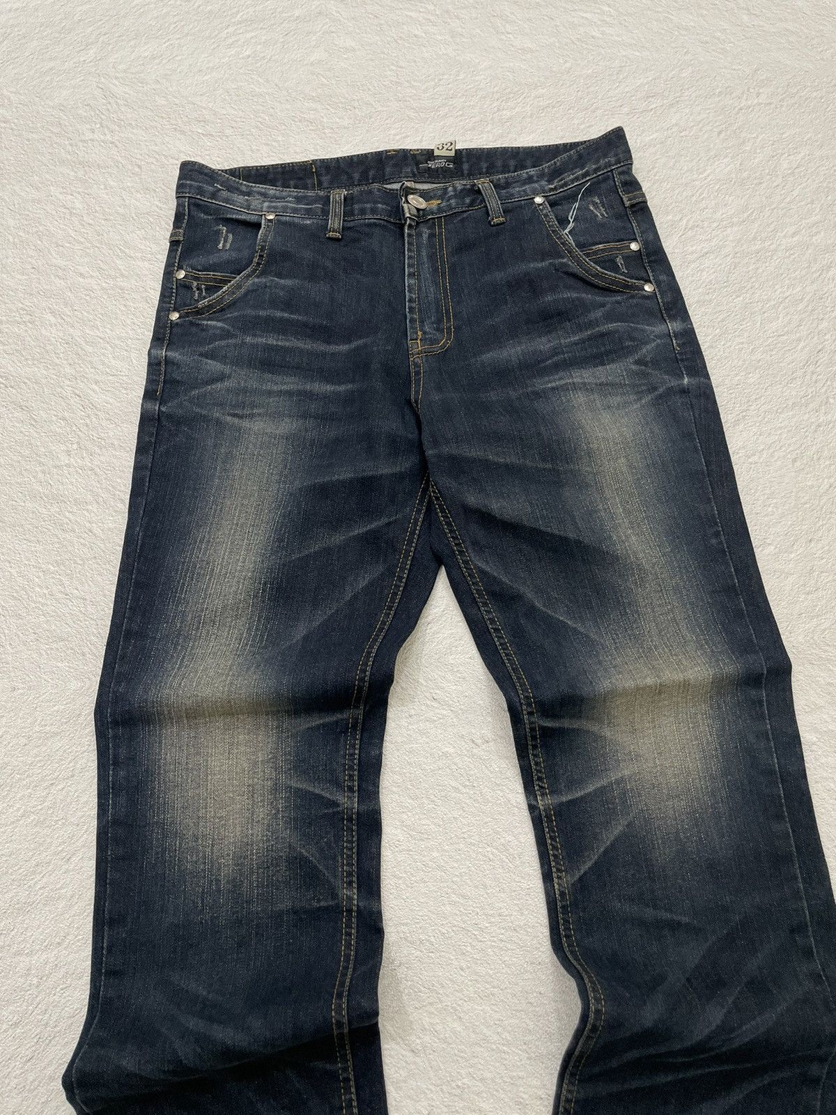 Hysteric Glamour × If Six Was Nine × Le Grande Bleu (L.G.B.) 2000s Zero G japan indigo Wash denim y2k style Size US 32 / EU 48 - 2 Thumbnail
