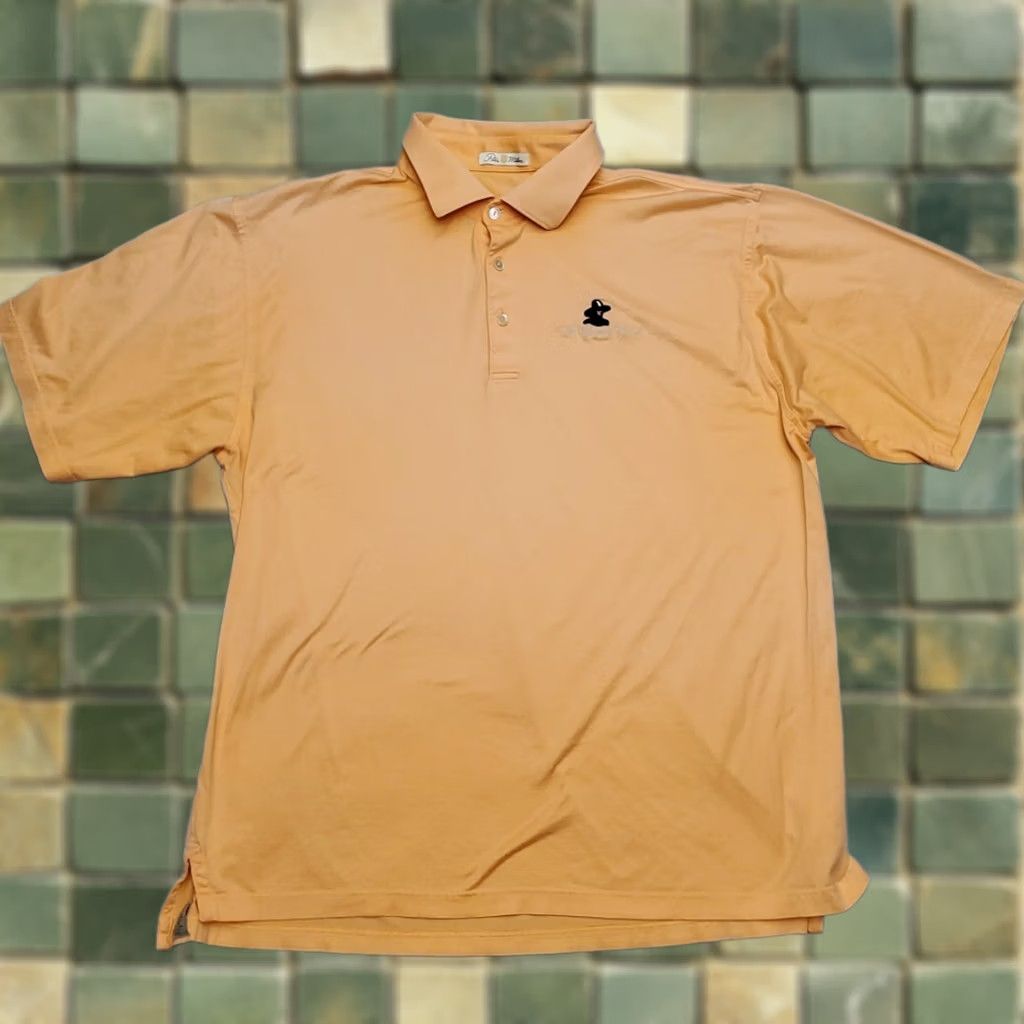 Peter Millar VTG Peter Millar Polo Shirt Mens XL Orange Red Striped 100% Cotton Golf Casual Polo Shirt Mens XL Orange Red Size US XL / EU 56 / 4 - 1 Thumbnail
