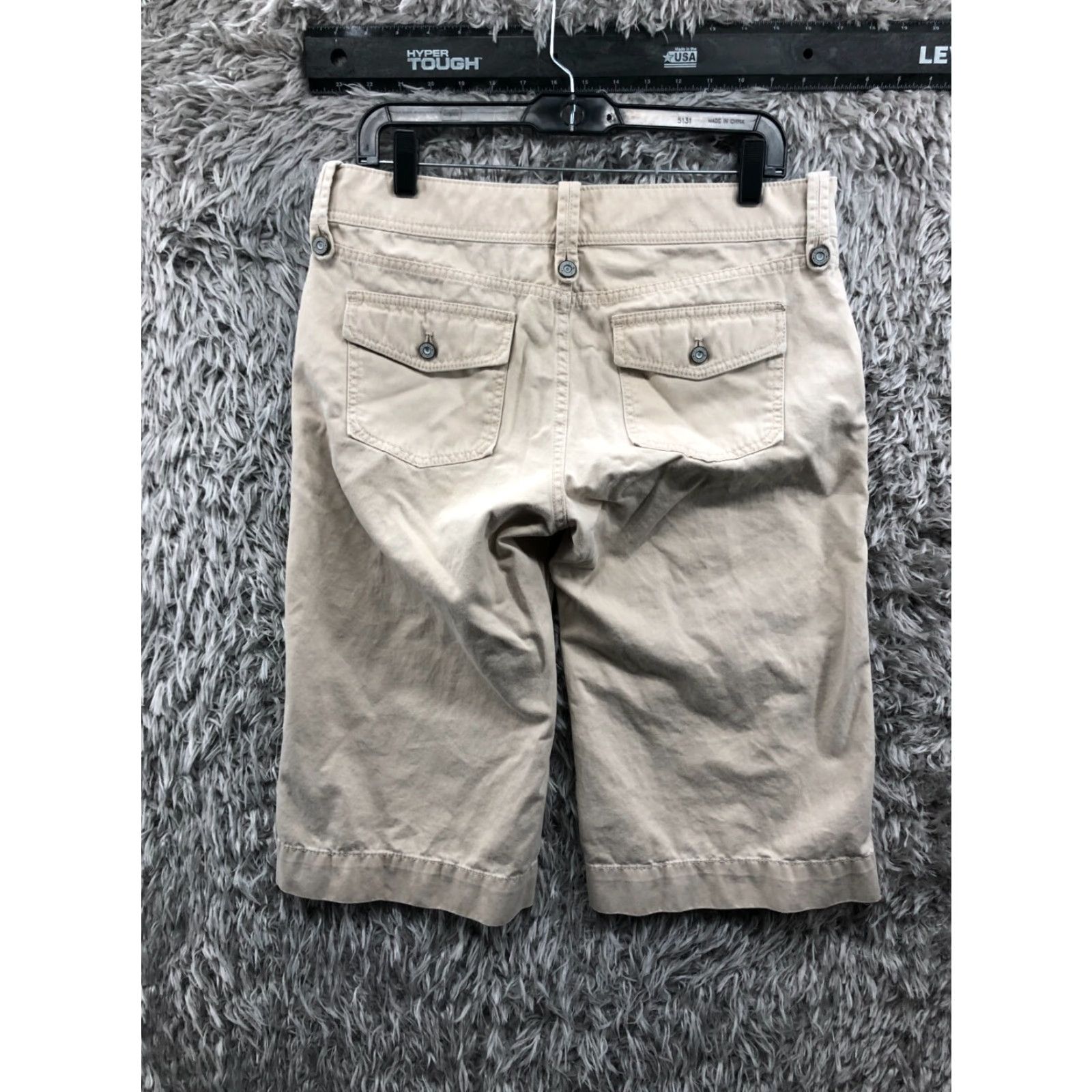 Gap Gap Beige Cropped Pants Size 10 Womens Mid Rise Straight 14in Inseam Regular 32in Waist Size 32" / US 10 / IT 46 - 4 Thumbnail