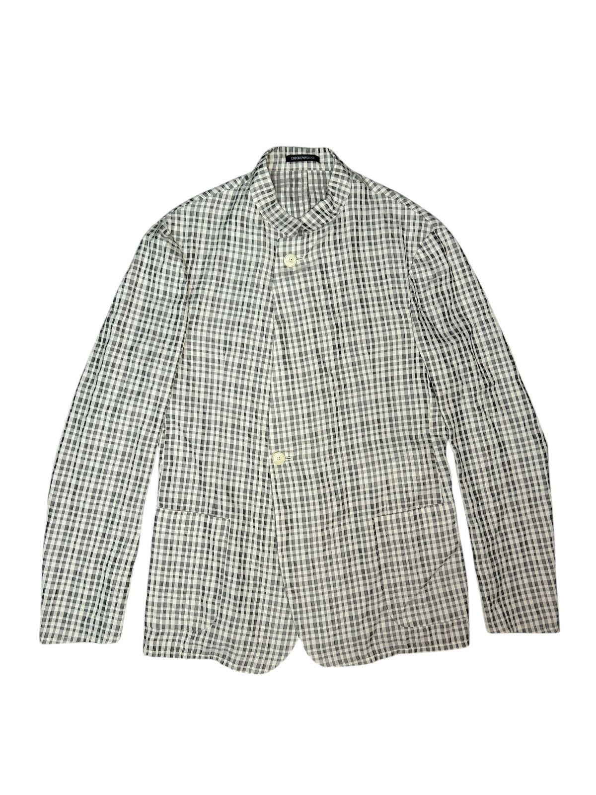 Emporio Armani S/S 21 Lightweight Patterned Blazer Size 50R - 2 Thumbnail
