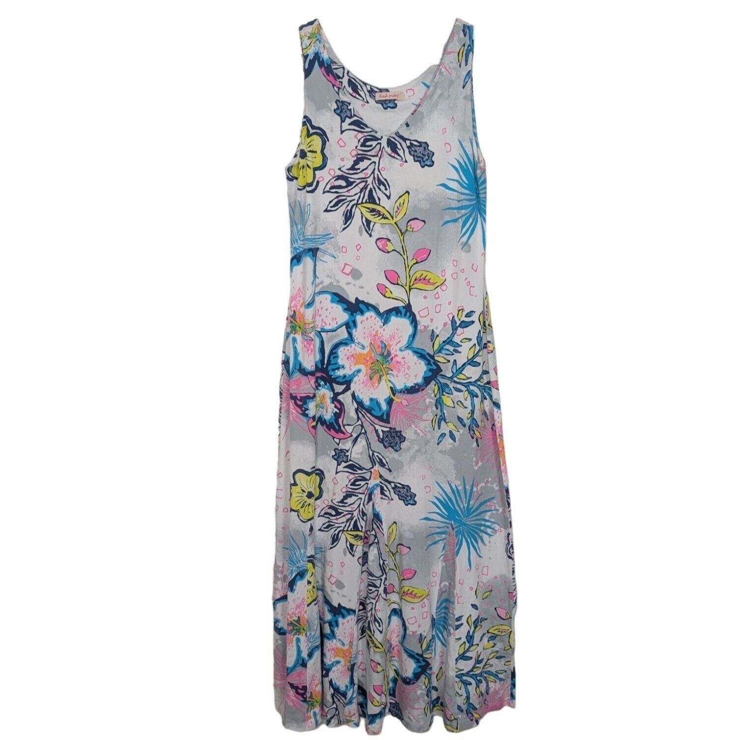 Designer Fresh Produce Floral Cabana Tank Maxi Dress Womens Size M Size M / US 6-8 / IT 42-44 - 1 Thumbnail