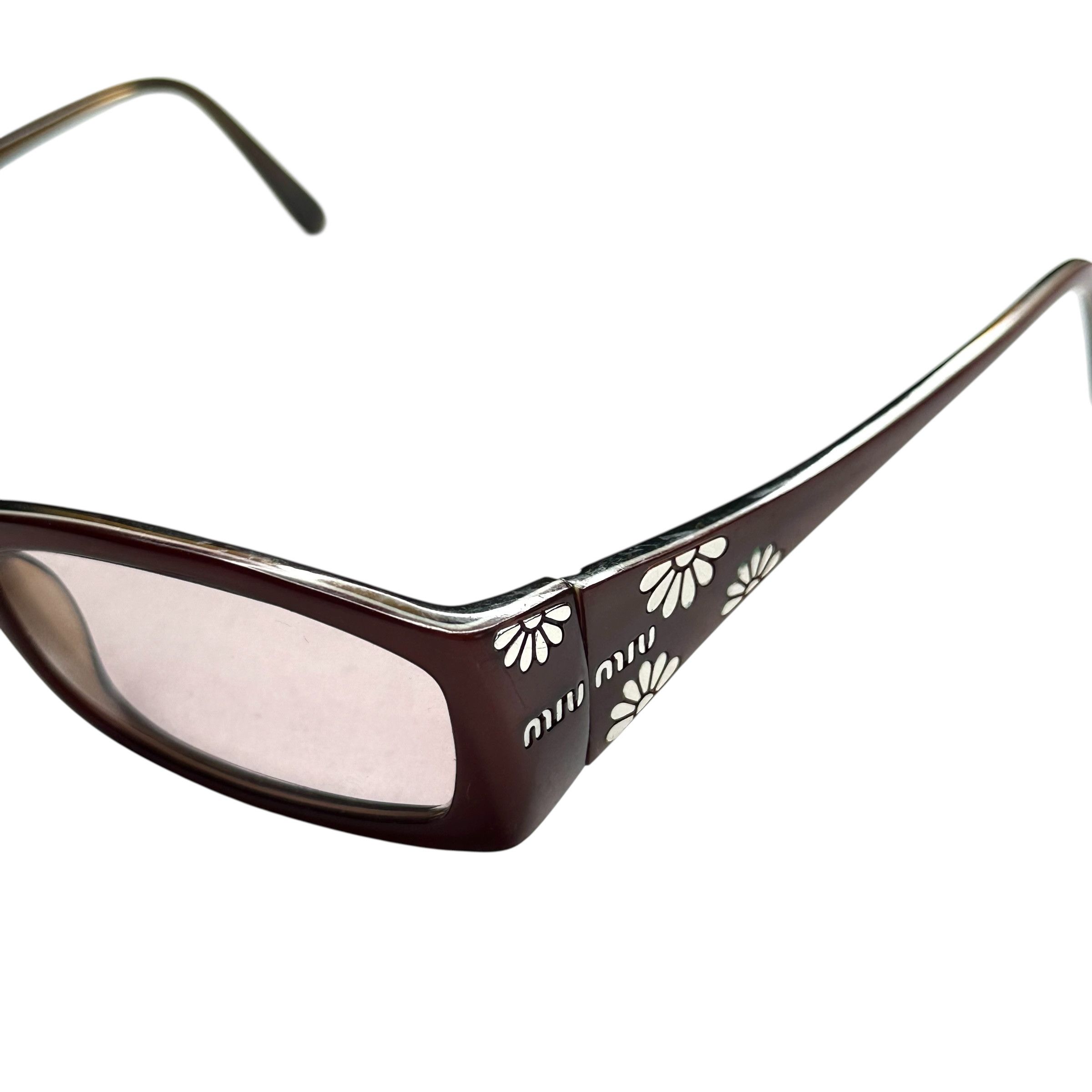 Miu Miu Miu Miu Flowered Sunglasses Size ONE SIZE - 4 Thumbnail