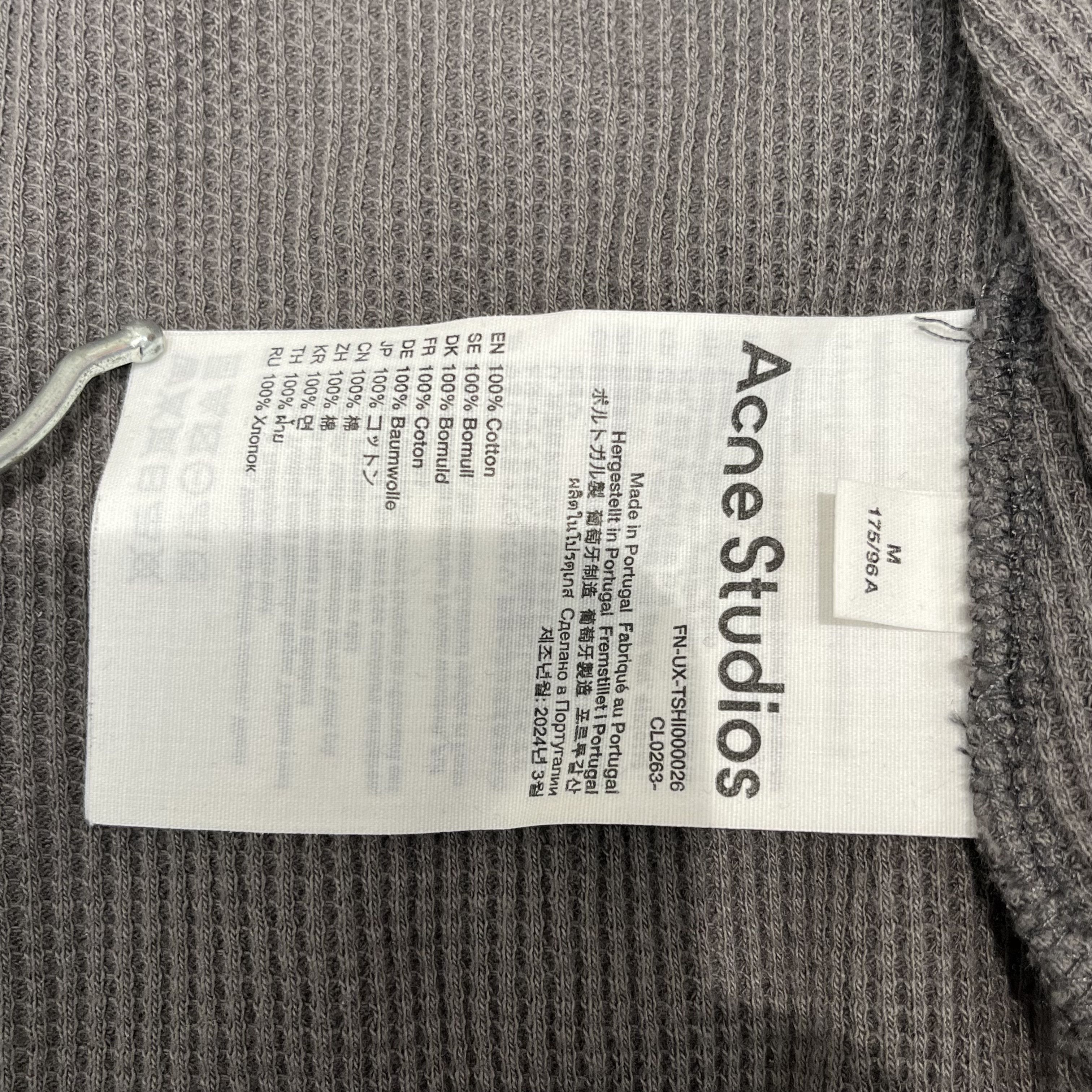 Acne Studios Acne Studios Thermal L/S T-Shirt Grey Size US M / EU 48-50 / 2 - 4 Thumbnail