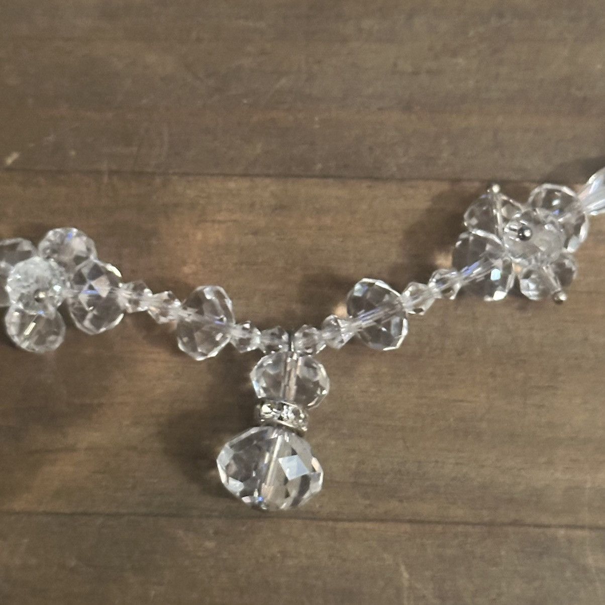 Vintage Vintage clear crystal bead necklace Size ONE SIZE - 3 Thumbnail