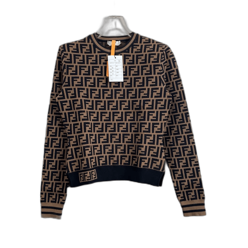 Fendi full print long sleeve knit