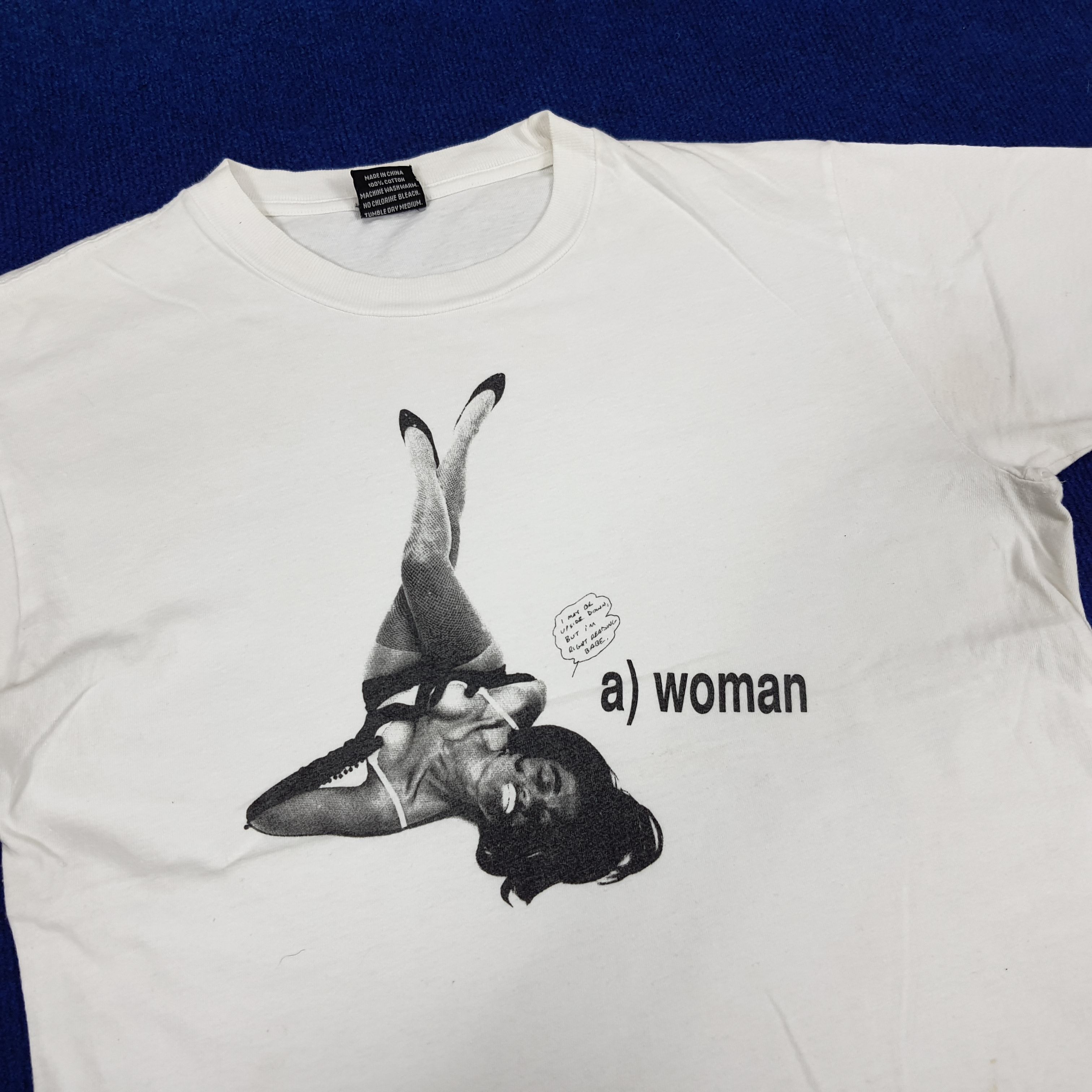 Vintage 90s Original Vintage CG Design Photo Picture T-shirt C126N14 Size US M / EU 48-50 / 2 - 2 Thumbnail