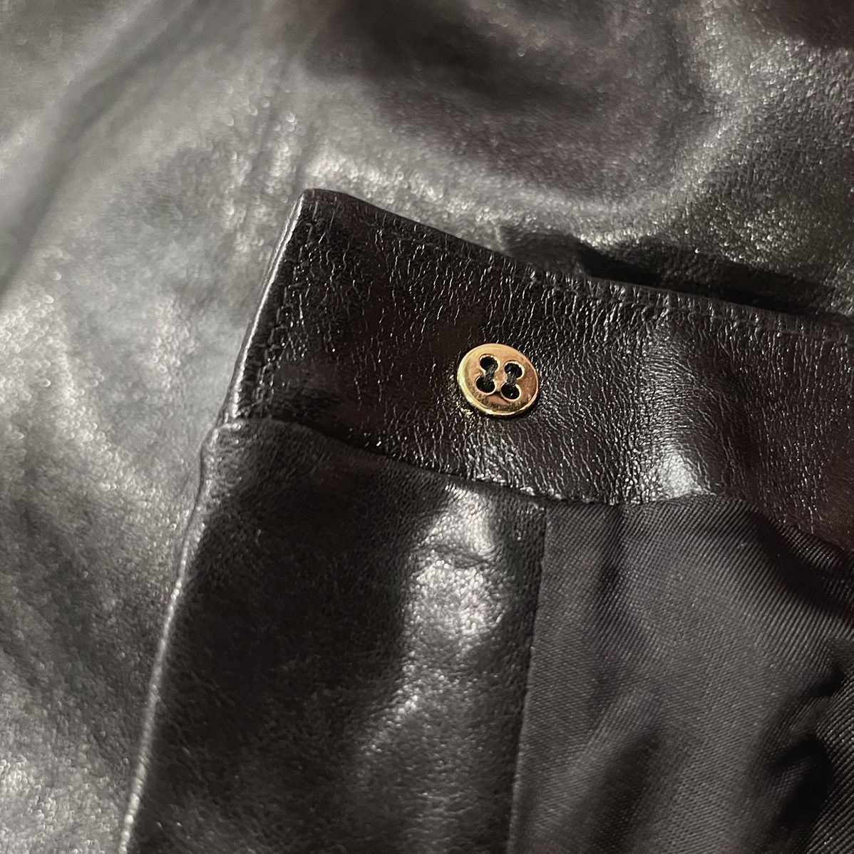 Gucci $4200 GUCCI LEATHER PANTS, BLACK, SIZE 44 Size US 29 - 9 Thumbnail