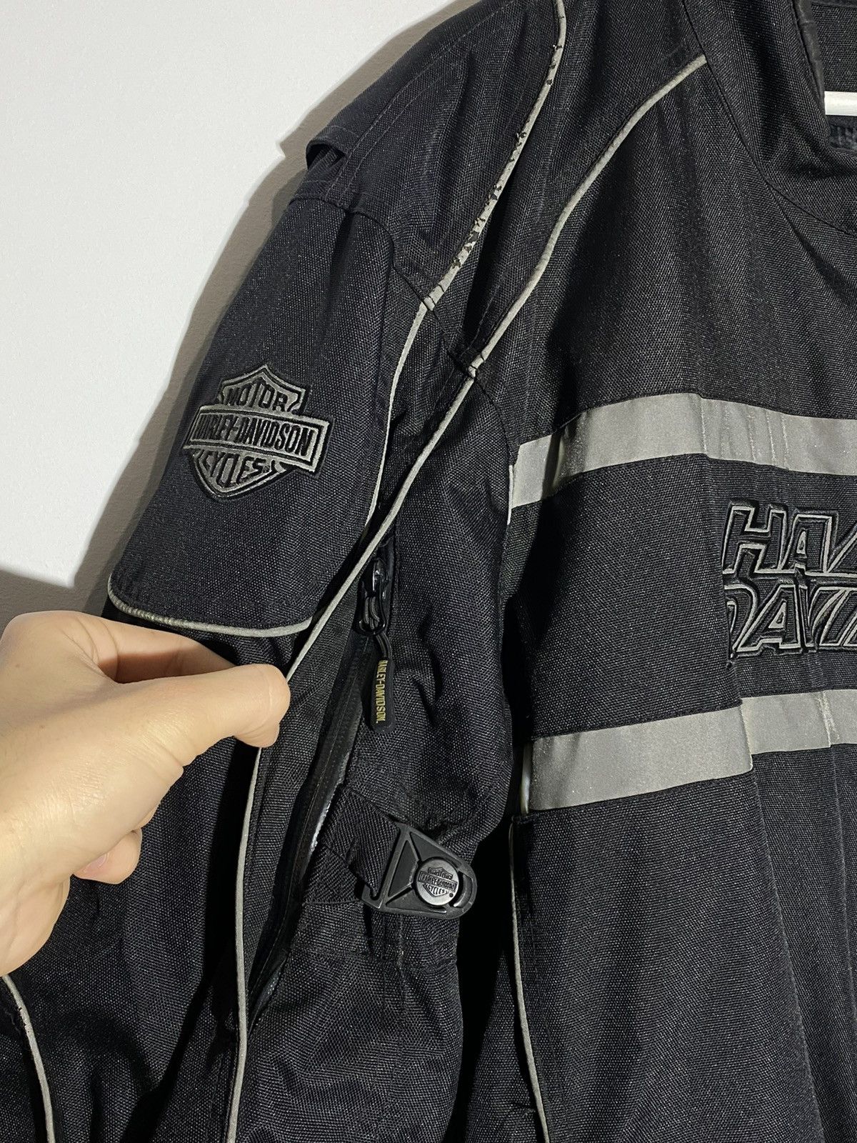 Harley Davidson 2000s Harley Davidson Reflective Motorcycle Jacket + Lining Size US XXL / EU 58 / 5 - 9 Thumbnail