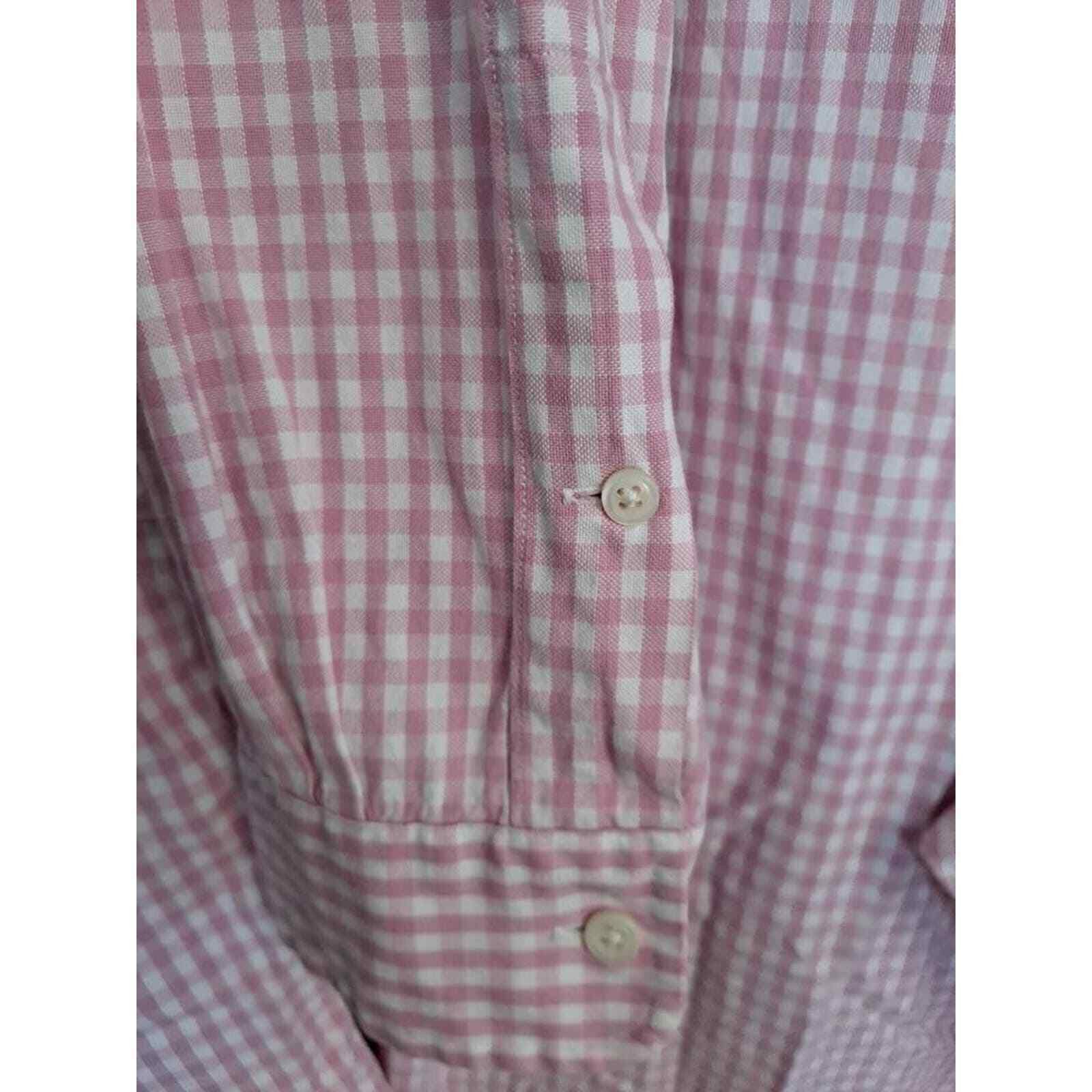 Ralph Lauren Ralph Lauren Custom Fit Pink and White Check Button Up Shirt Size US XL / EU 56 / 4 - 5 Thumbnail