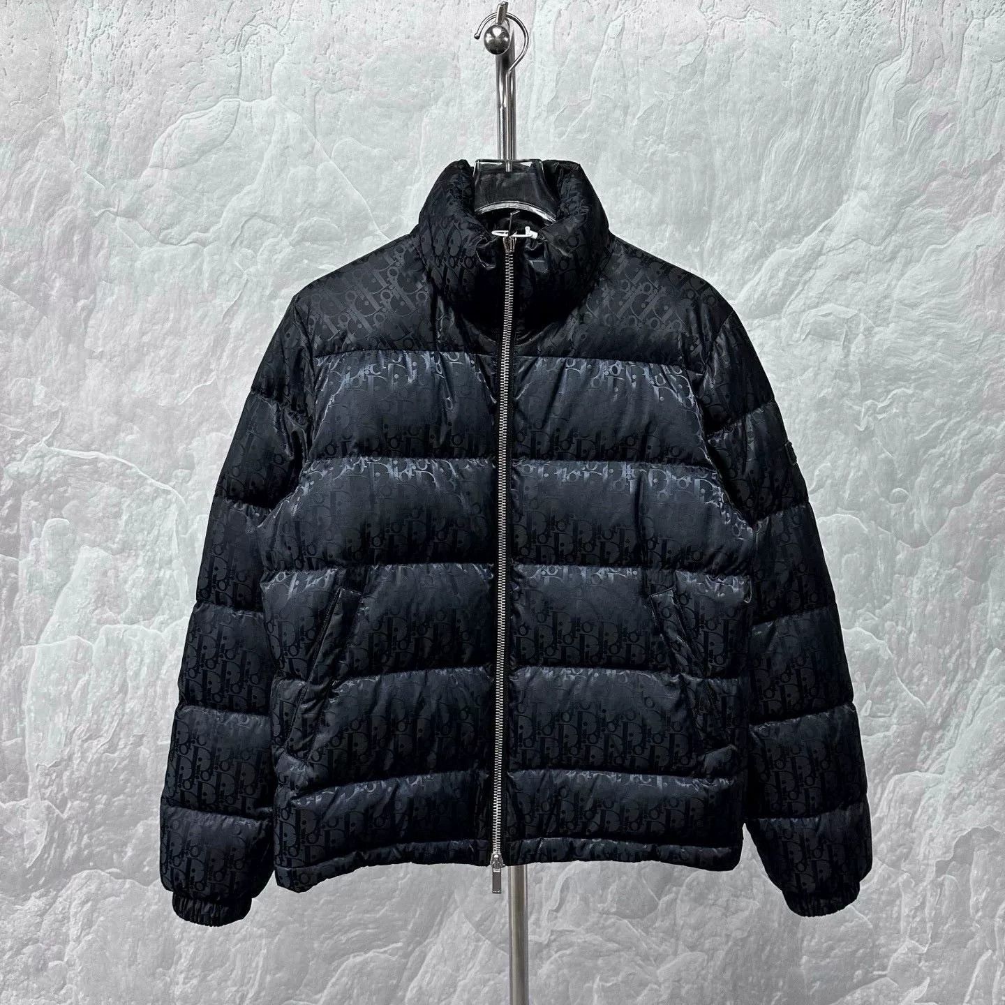 Dior Dior Stand Collar Logo Puffer Jacket Size US XL / EU 56 / 4 - 1 Thumbnail