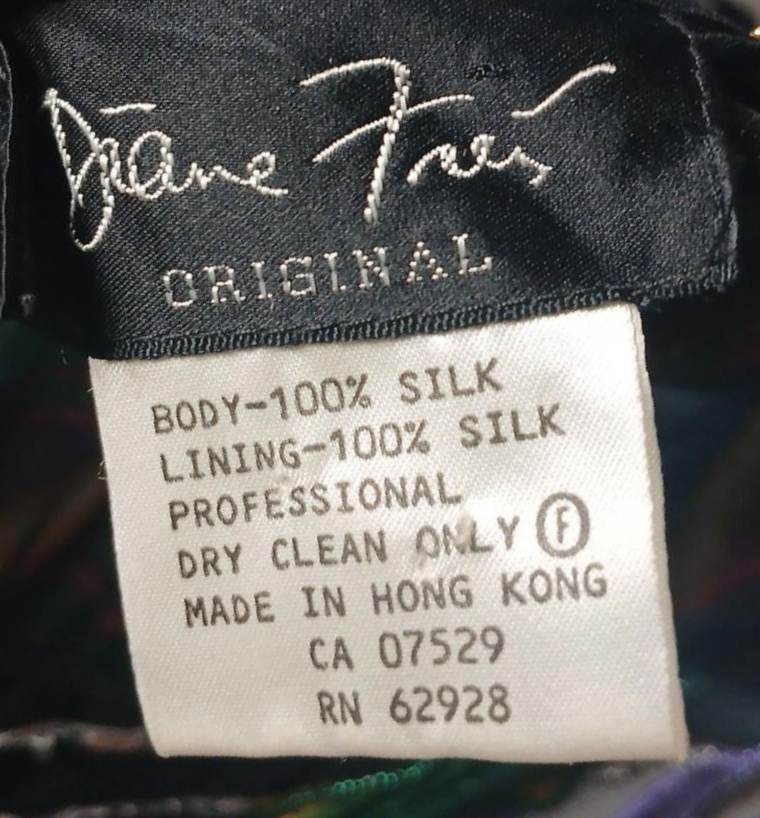 Other 80s Diane Freis M 100% Silk/Sequin Beaded Embroidered Dress Size M / US 6-8 / IT 42-44 - 2 Thumbnail
