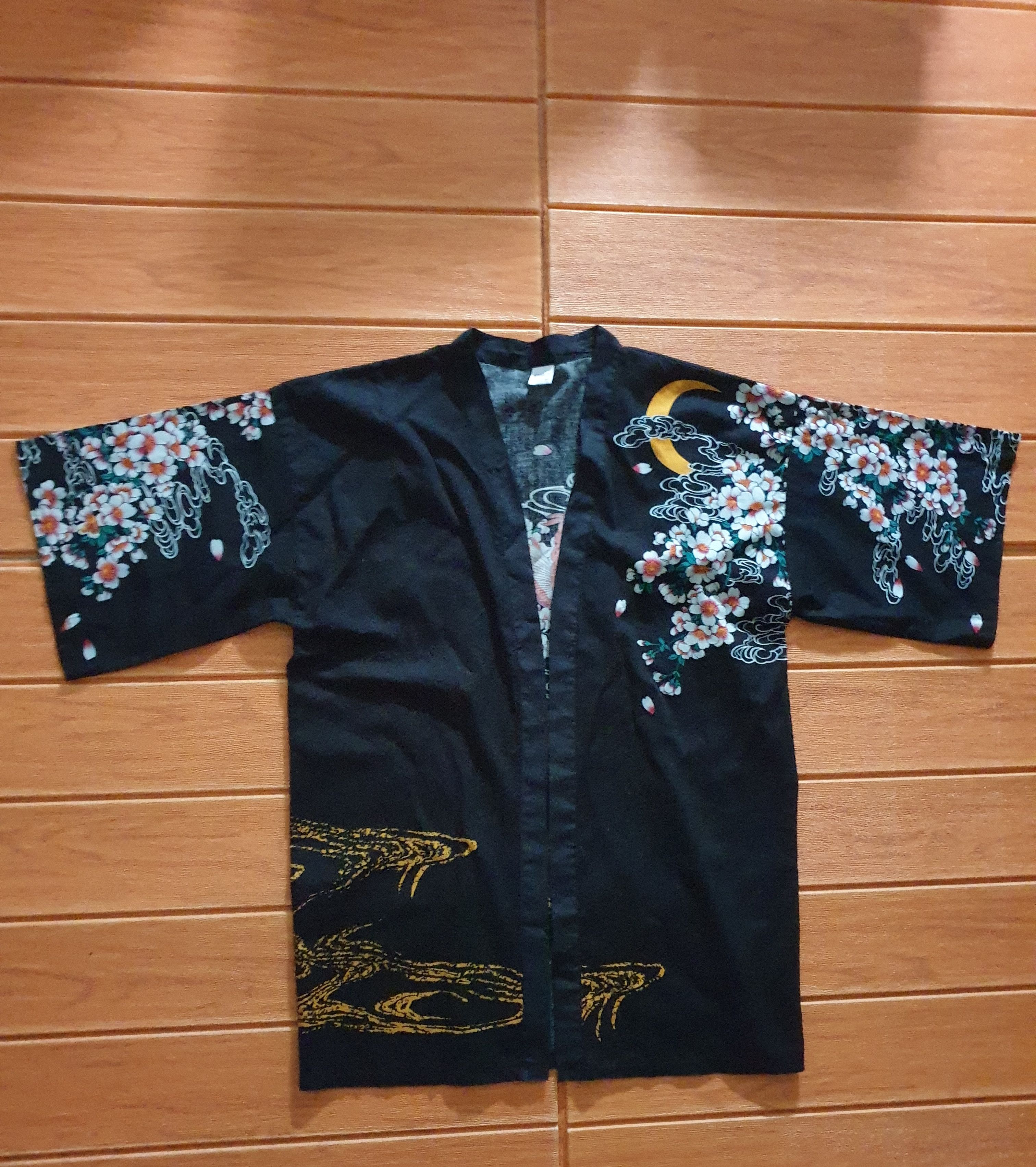Japanese Brand 💥Kimono Japanese fish koi black Size US M / EU 48-50 / 2 - 5 Thumbnail