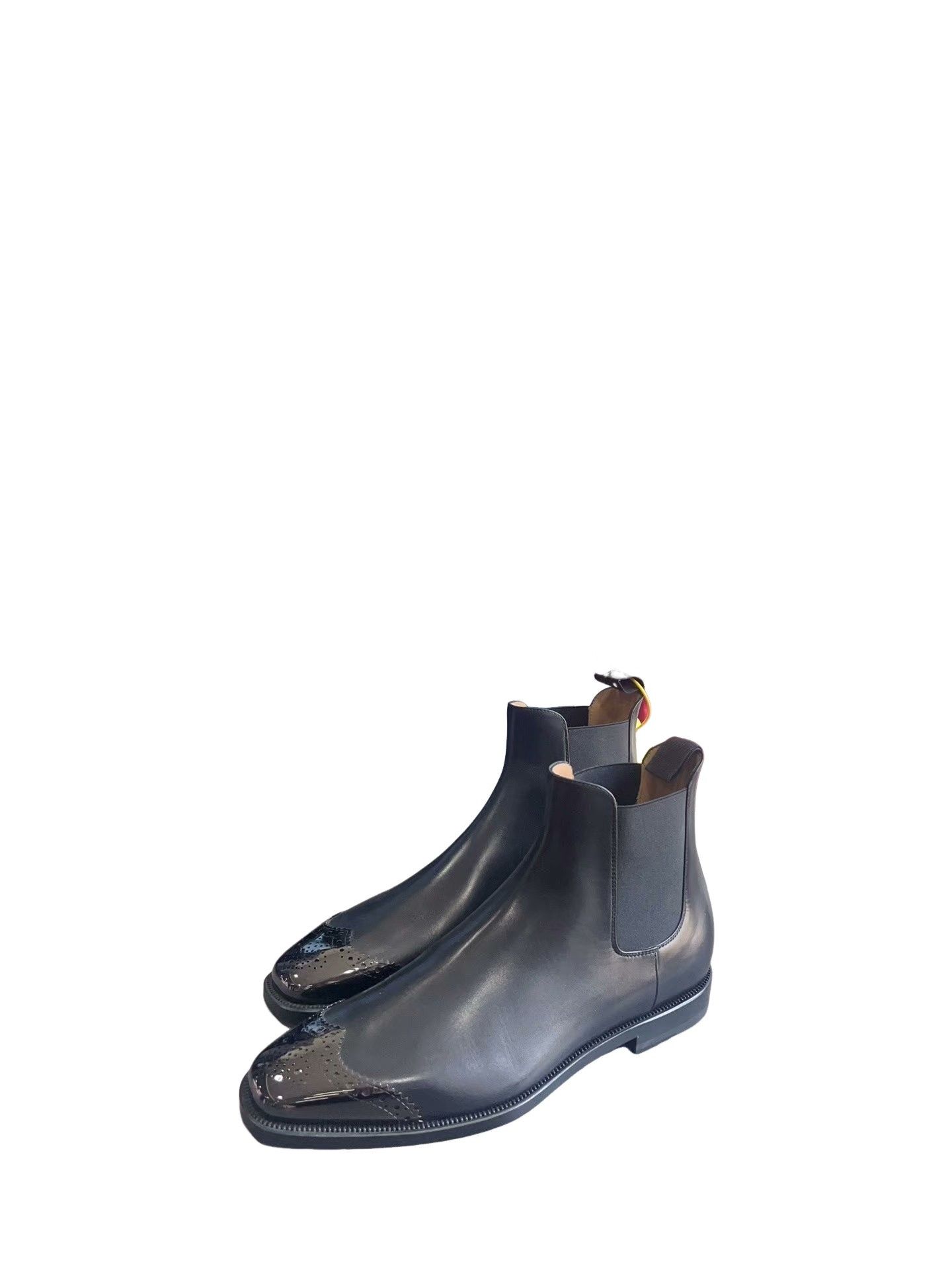 Christian Louboutin Christian Louboutin Black Brogue Chelsea Boots Size US 8.5 / EU 41-42 - 3 Thumbnail