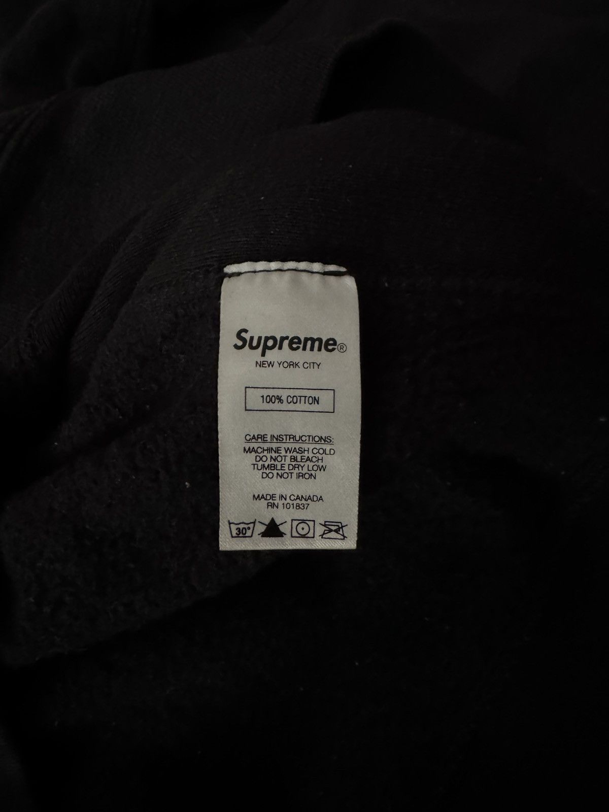 Supreme Black Supreme Hoodie Size US M / EU 48-50 / 2 - 5 Thumbnail