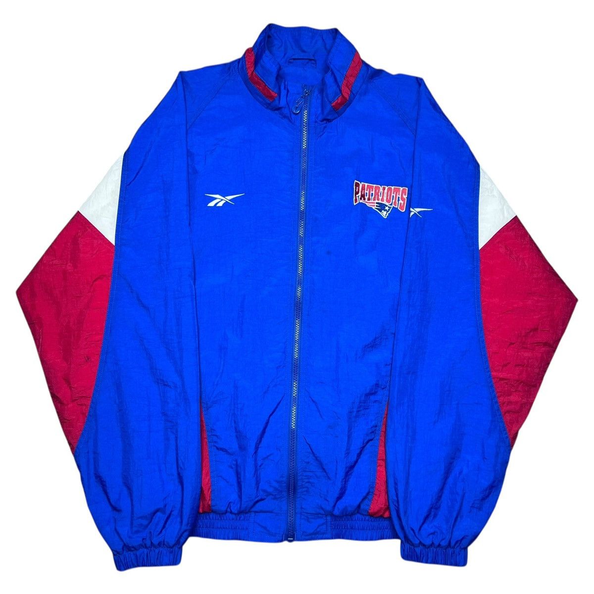 Reebok Vtg 1990s NFL New England Patriots Reebok Windbreaker Jacket Size US M / EU 48-50 / 2 - 2 Thumbnail