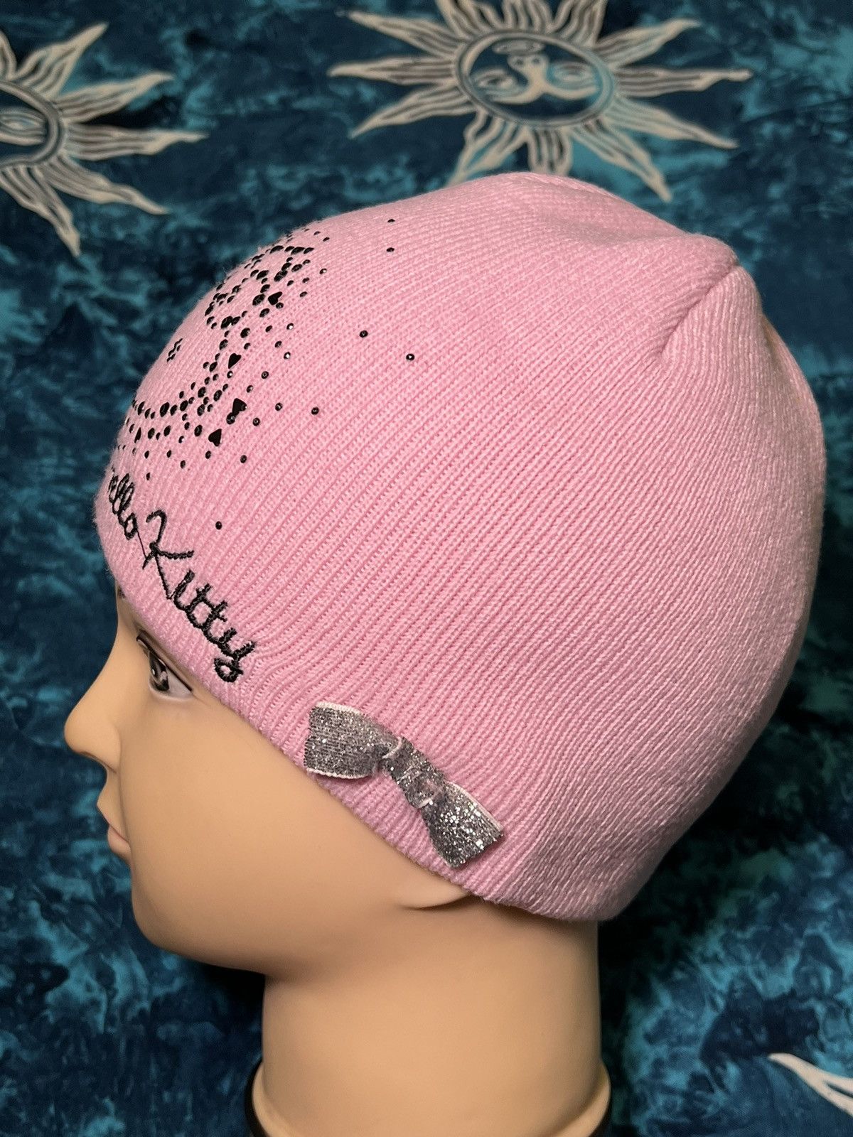 Japanese Brand Y2k Hello Kitty Beanie Hat Hello Bunny Big Logo Size ONE SIZE - 19 Thumbnail