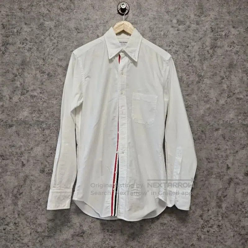Thom Browne Thom Browne Men's Long Sleeve White Shirt . Size US L / EU 52-54 / 3 - 1 Thumbnail