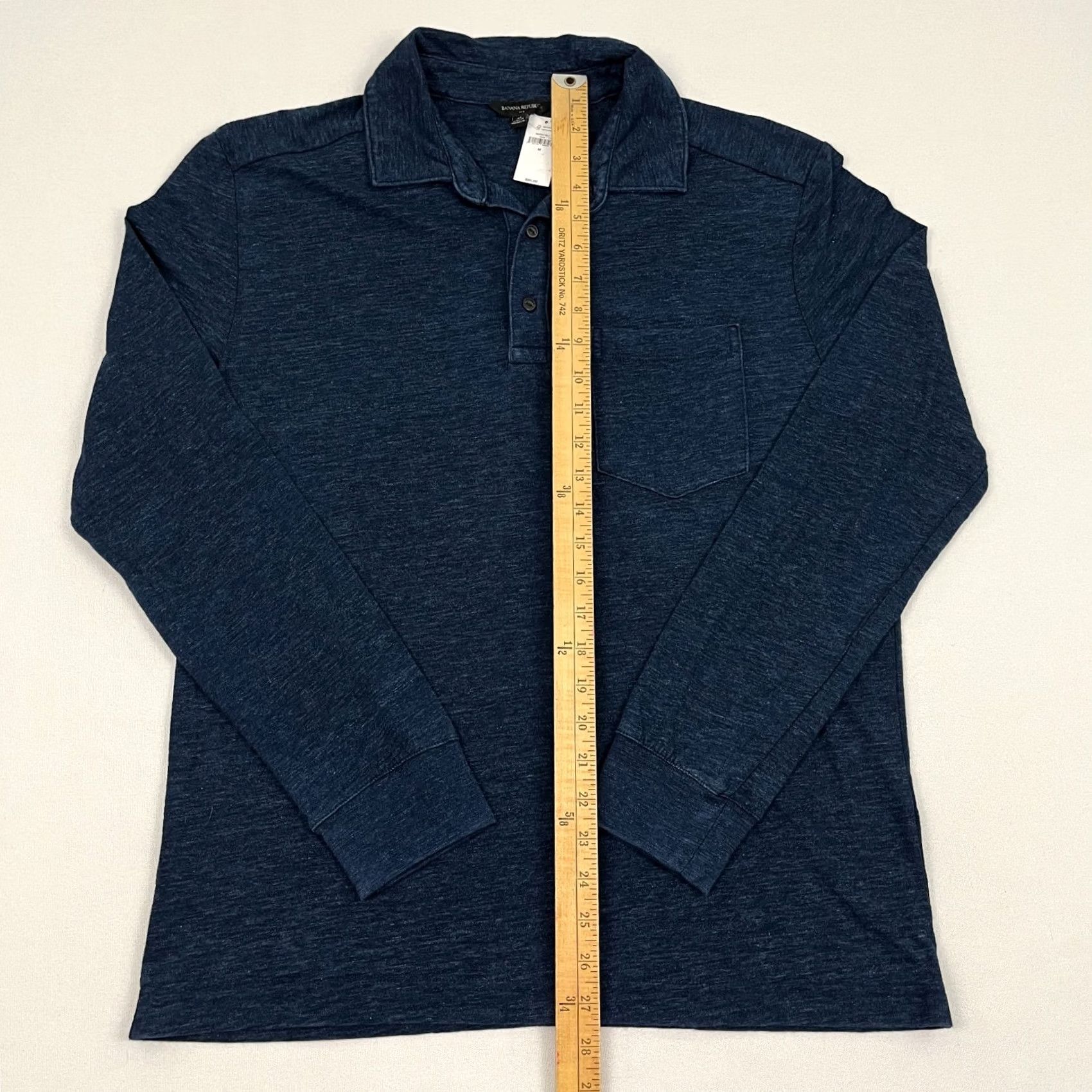 Banana Republic Banana Republic Polo Shirt Mens M Indigo Blue Pocket Casual Long Sleeve Prep NEW Shirt Mens M Indigo Blue Pocket Casual Long Sleeve 90s? Size US M / EU 48-50 / 2 - 3 Thumbnail