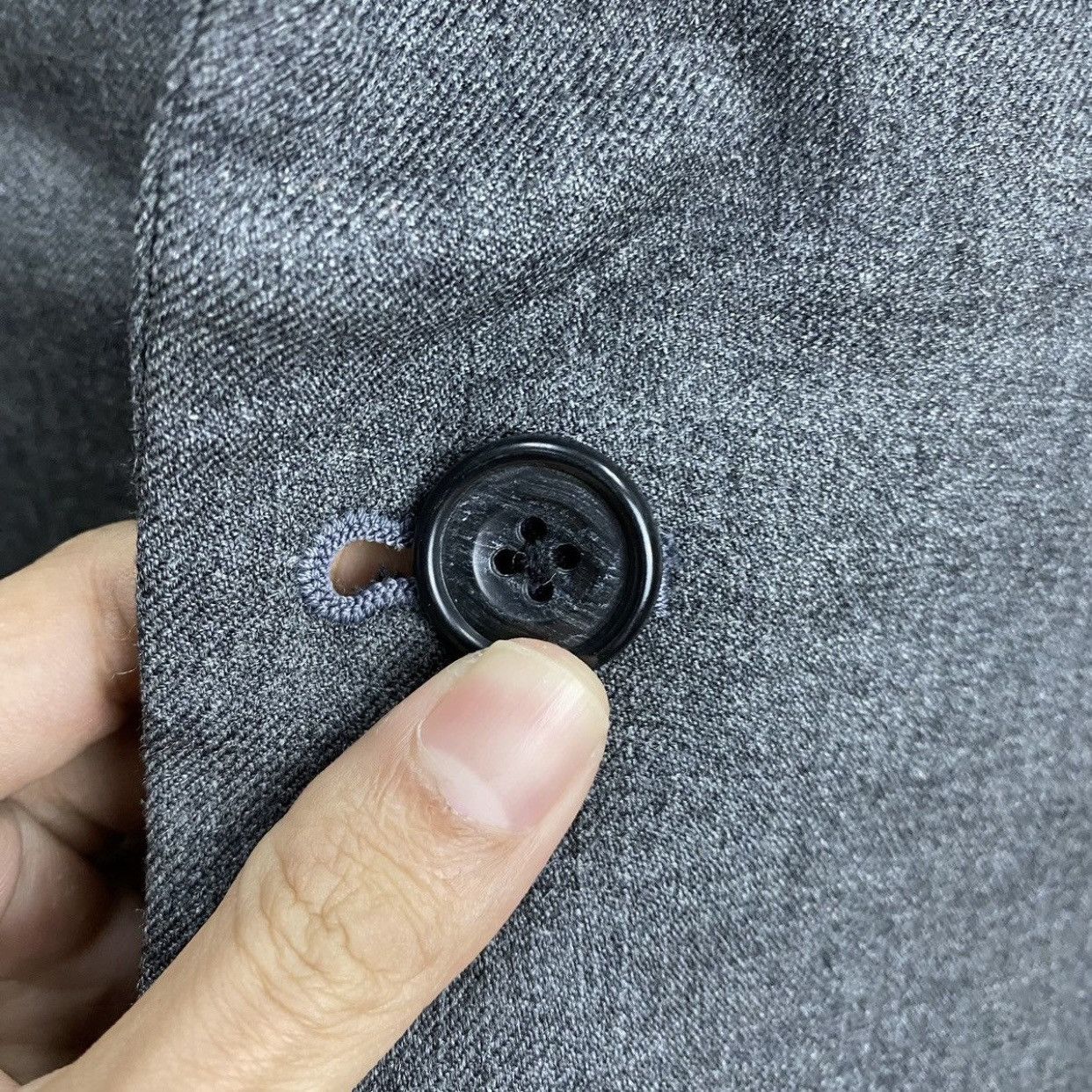Burberry Burberrys Vintage Charcoal Gray 2-ButtonTailoredBlazerJacket Size US M / EU 48-50 / 2 - 7 Thumbnail