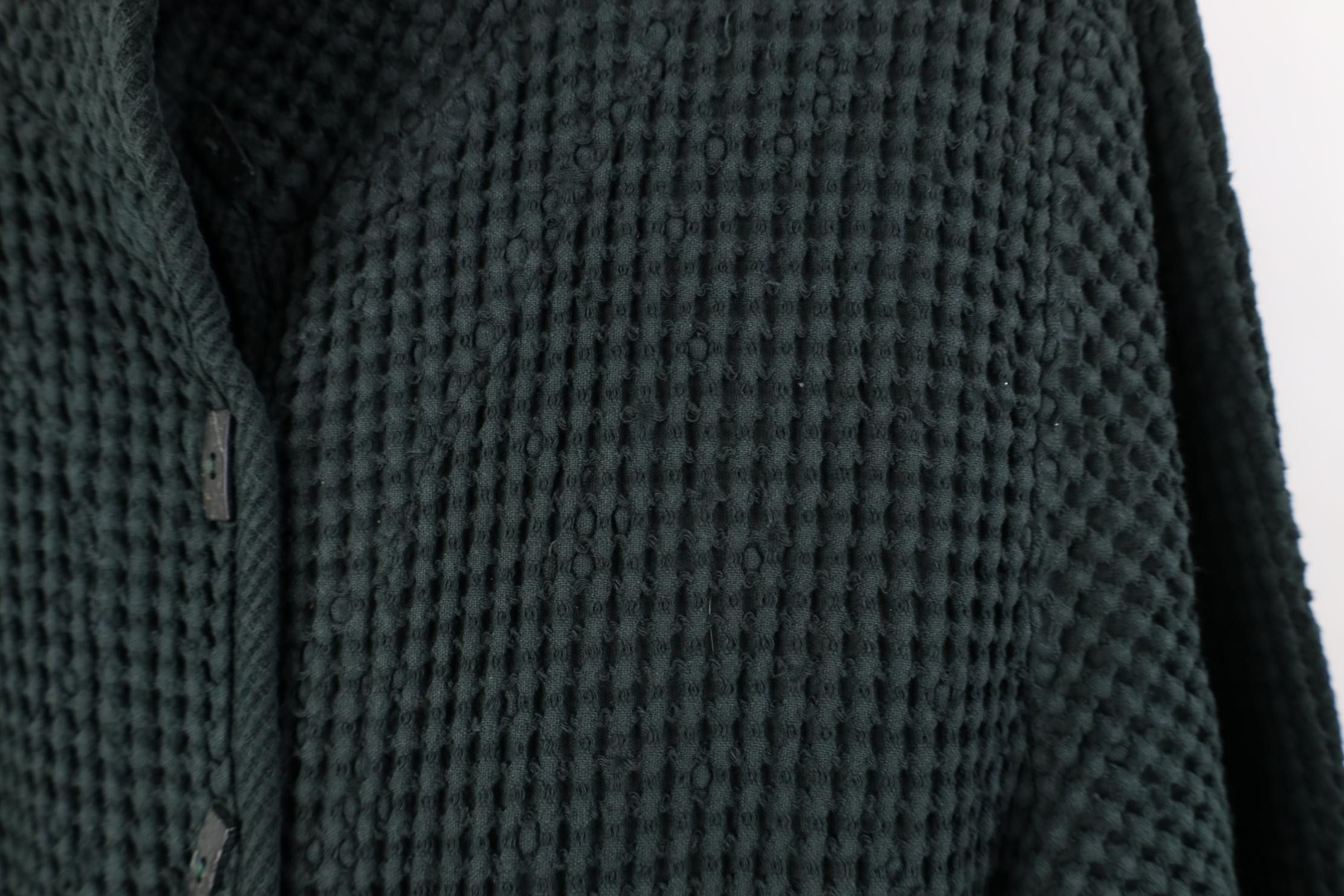 Vintage Vintage 90s Lagenlook Ribbed Knit Cardigan Sweater Green USA Size M / US 6-8 / IT 42-44 - 6 Thumbnail