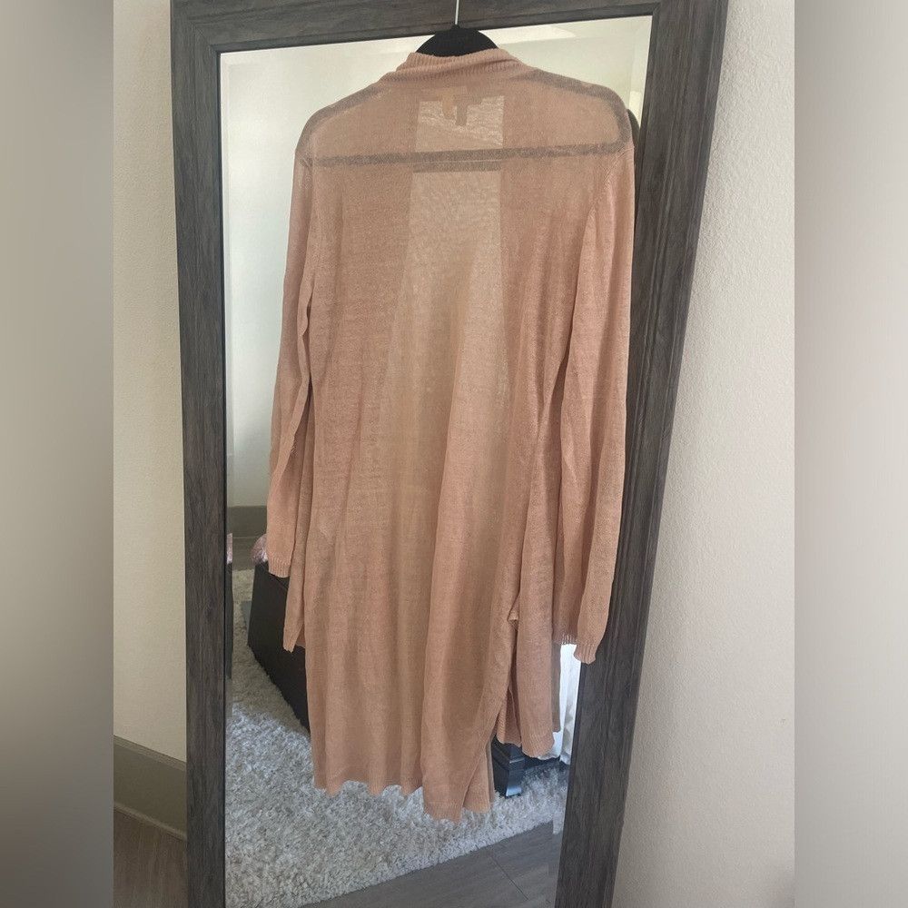 Eileen Fisher Eileen fisher long cream see through cardigan Size S / US 4 / IT 40 - 4 Thumbnail