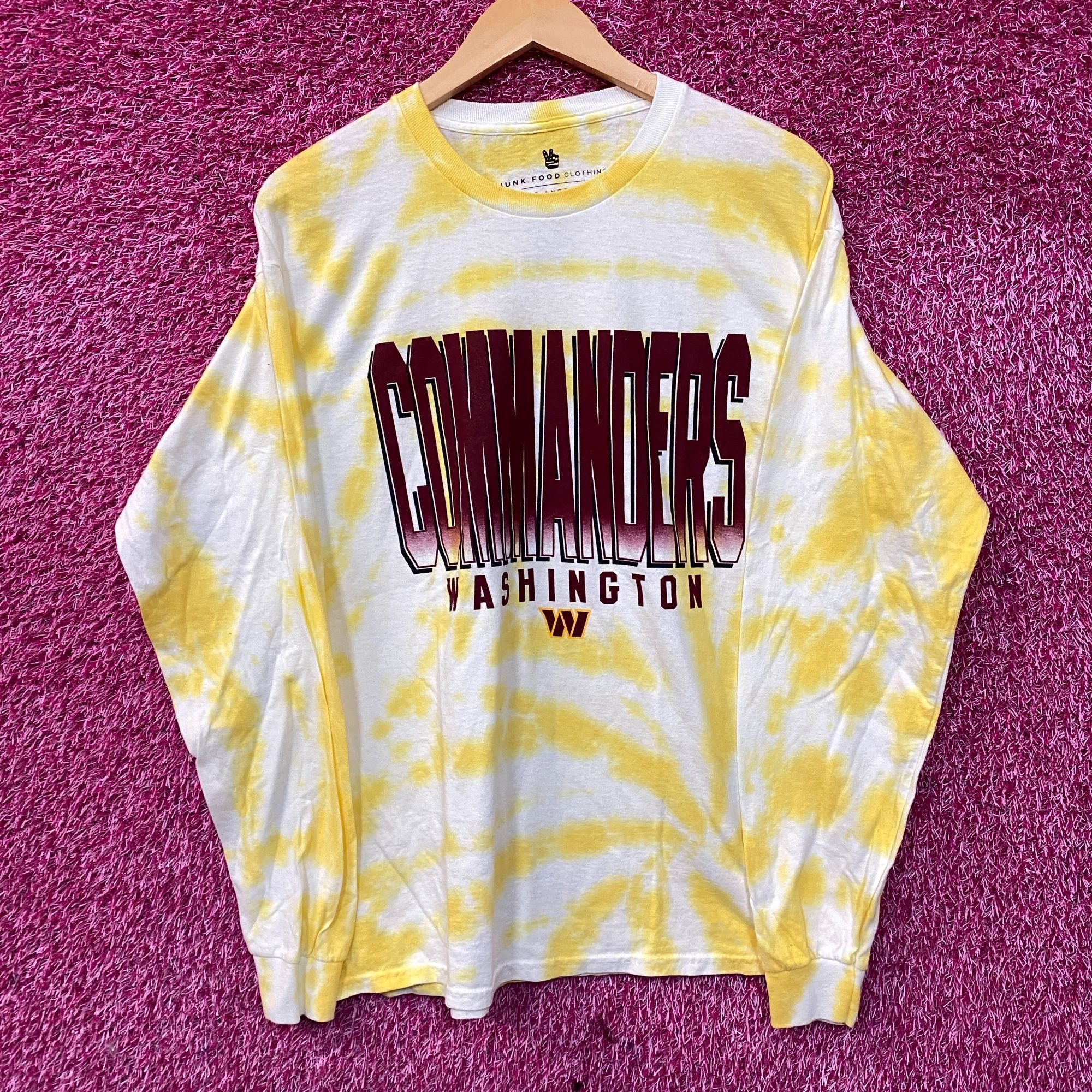 Junk Food NFL AFC Washington Commanders Tie-Dye long Sleeve Shirt Larg Size US L / EU 52-54 / 3 - 1 Thumbnail