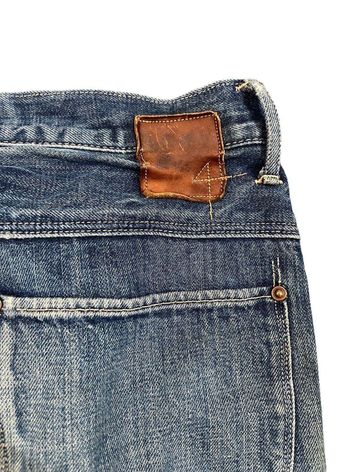 Japanese Brand Vintage Medio Quadro Twisted Leg Flare Denim Size US 35 - 8 Thumbnail