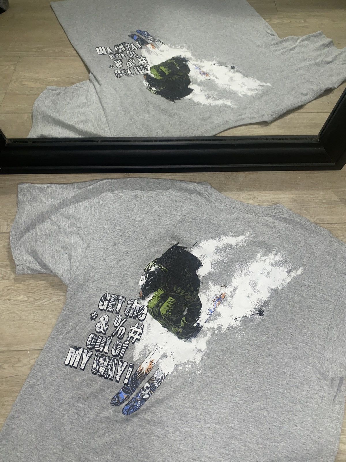 Vintage Rare Vintage Humor “Get The **** Out Of My Way” Shirt Size US L / EU 52-54 / 3 - 3 Thumbnail
