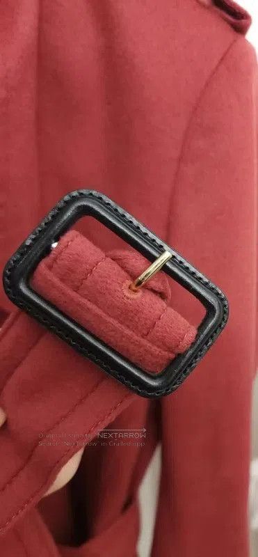 Burberry Burberry Red Cashmere Mid-Length Coat. Size M / US 6-8 / IT 42-44 - 7 Thumbnail
