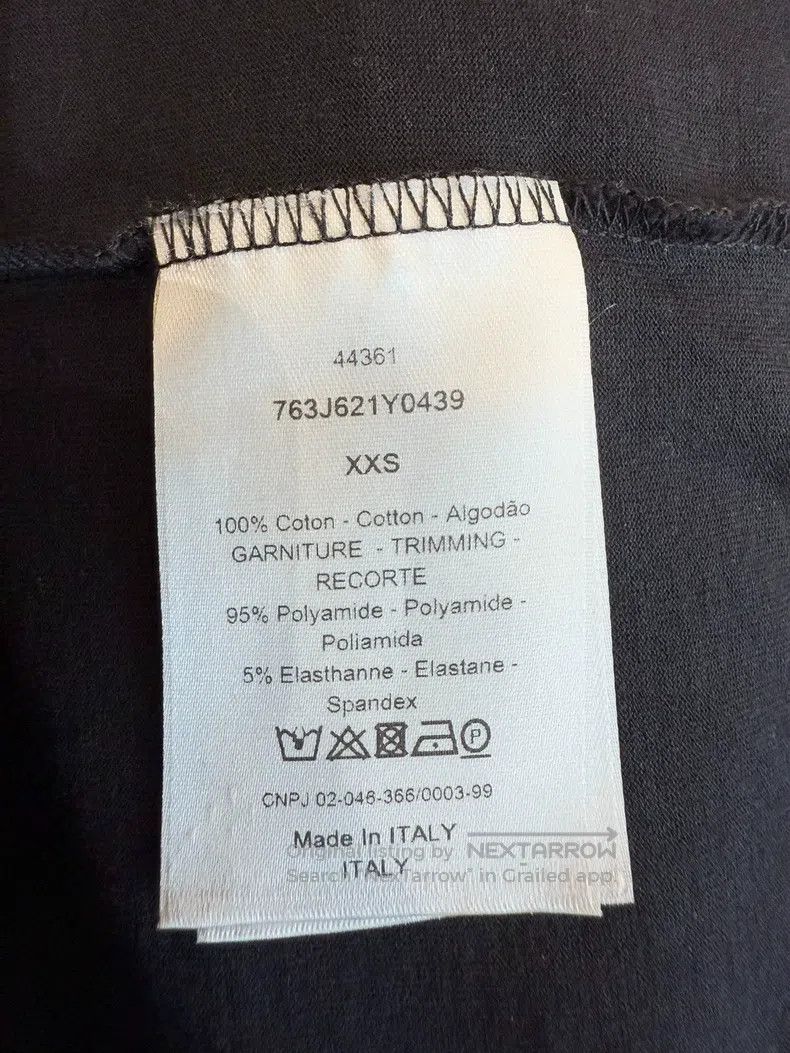 Dior Dior Classic CD embroidered logo black short-sleeved T-shi Size US XXS / EU 40 - 5 Thumbnail