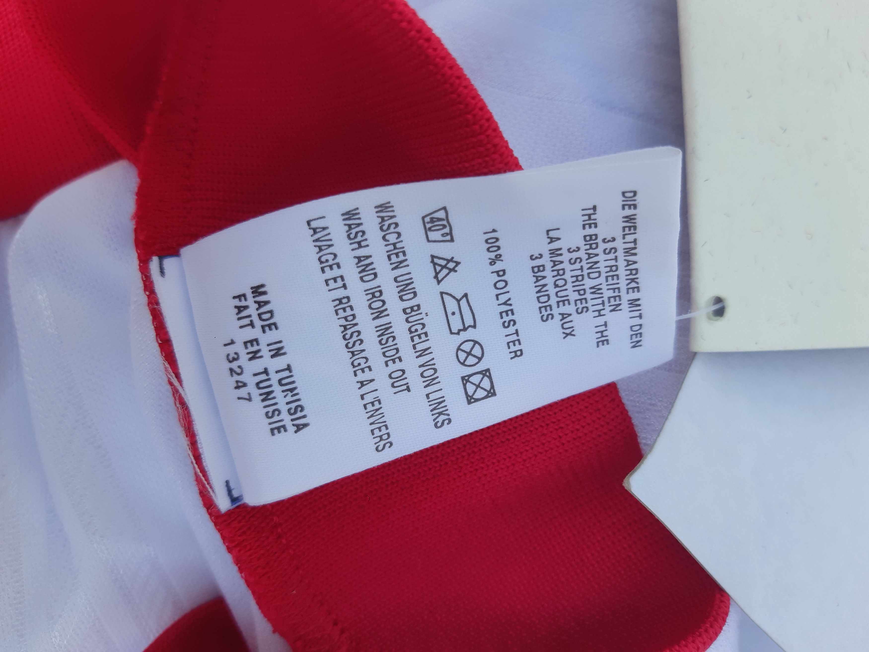 Adidas Vintage 90s ADIDAS Soccer Jersey Tunisia size M NWT Size US M / EU 48-50 / 2 - 6 Thumbnail
