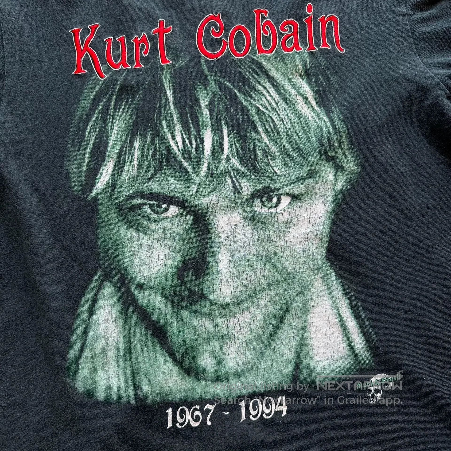 Vintage Vintage 00s Kurt Cobain Bootleg Nirvana Tee. Size US M / EU 48-50 / 2 - 4 Thumbnail
