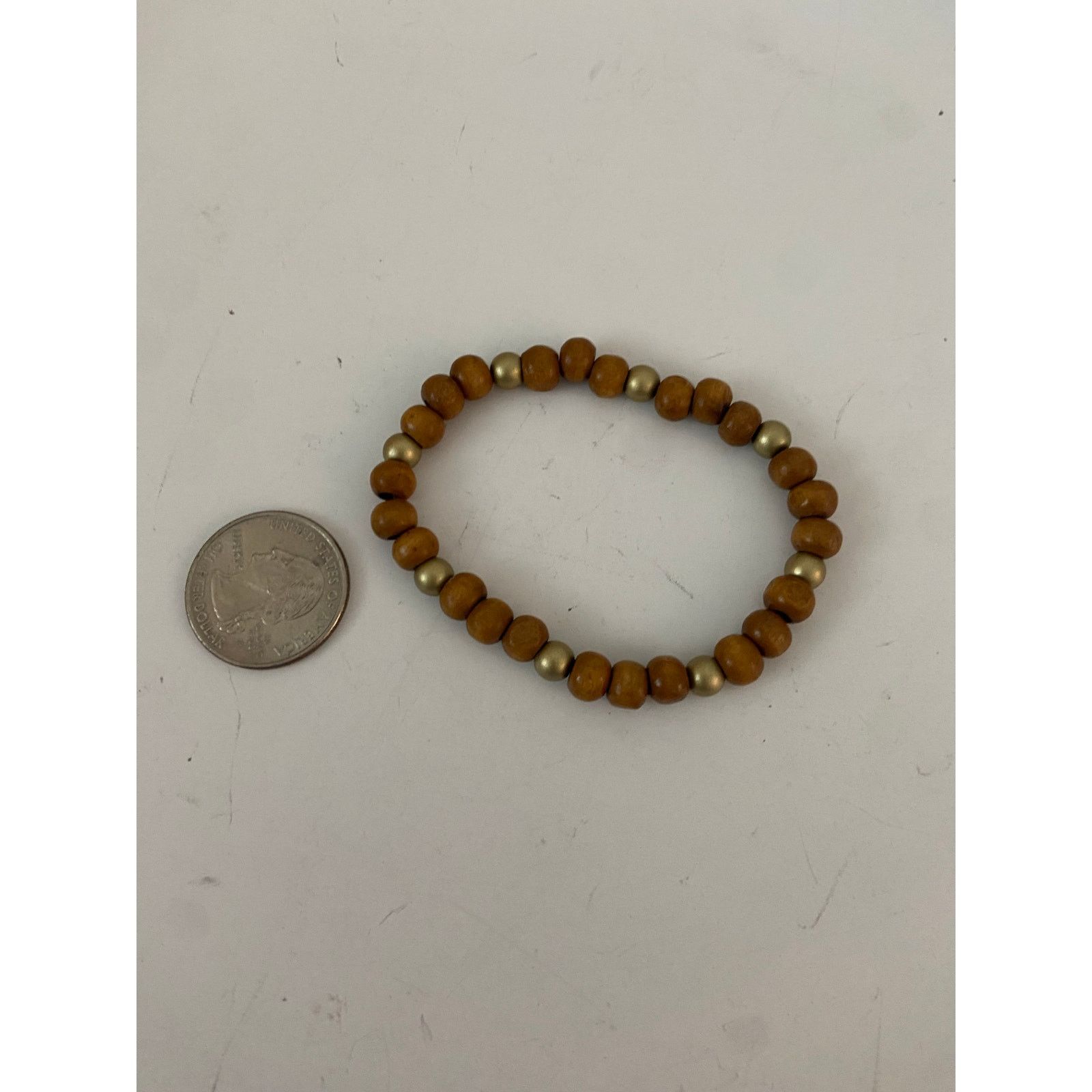 Handmade Wood bead bracelet Size ONE SIZE - 3 Thumbnail